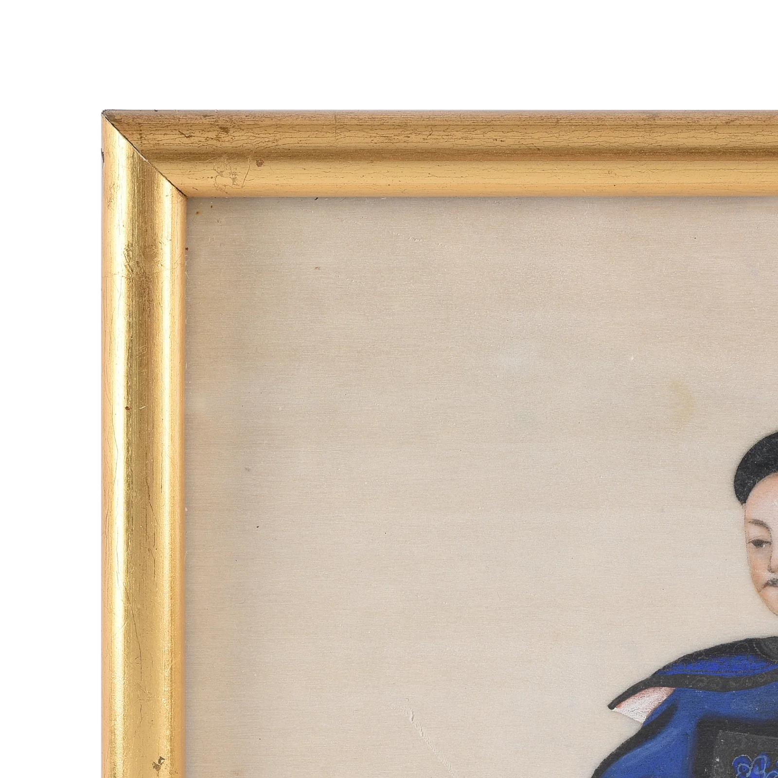 Framed Watercolour Painting of A Dignitary on Pith Paper - 19th Century - Image 3