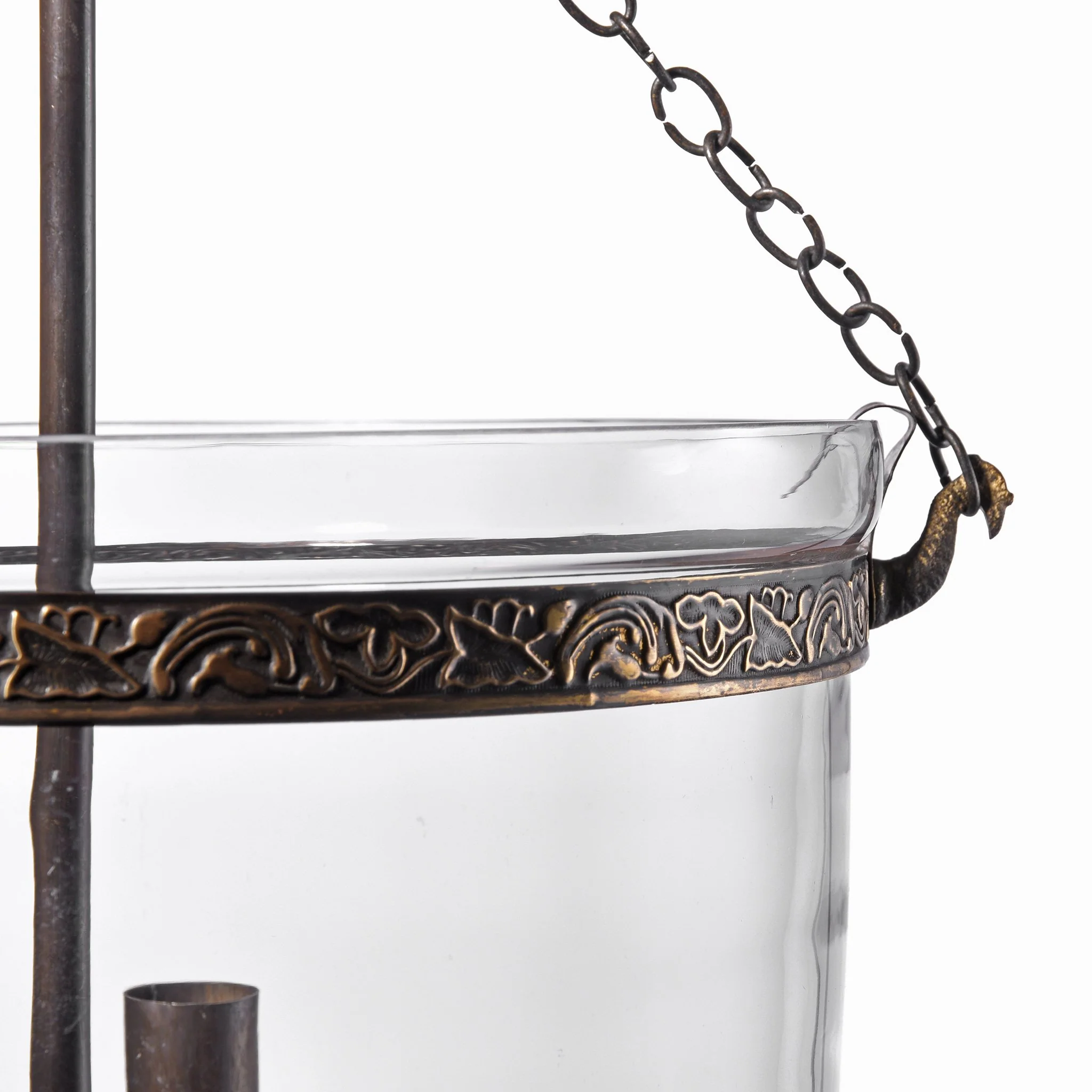 Glass Hundi Lantern With 3 Way Fitting - Image 3