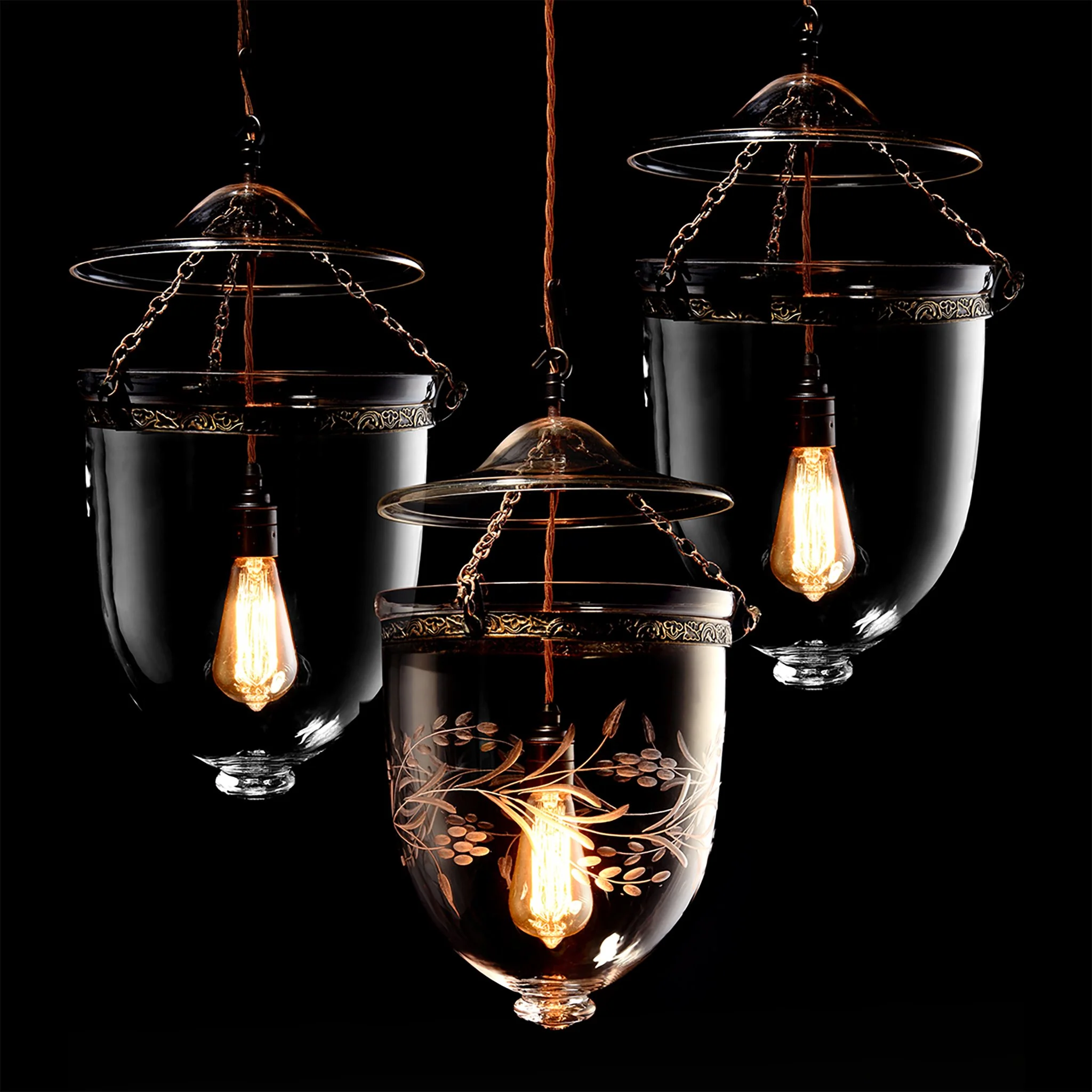 Glass Hundi Lantern With Single Fitting - Image 3