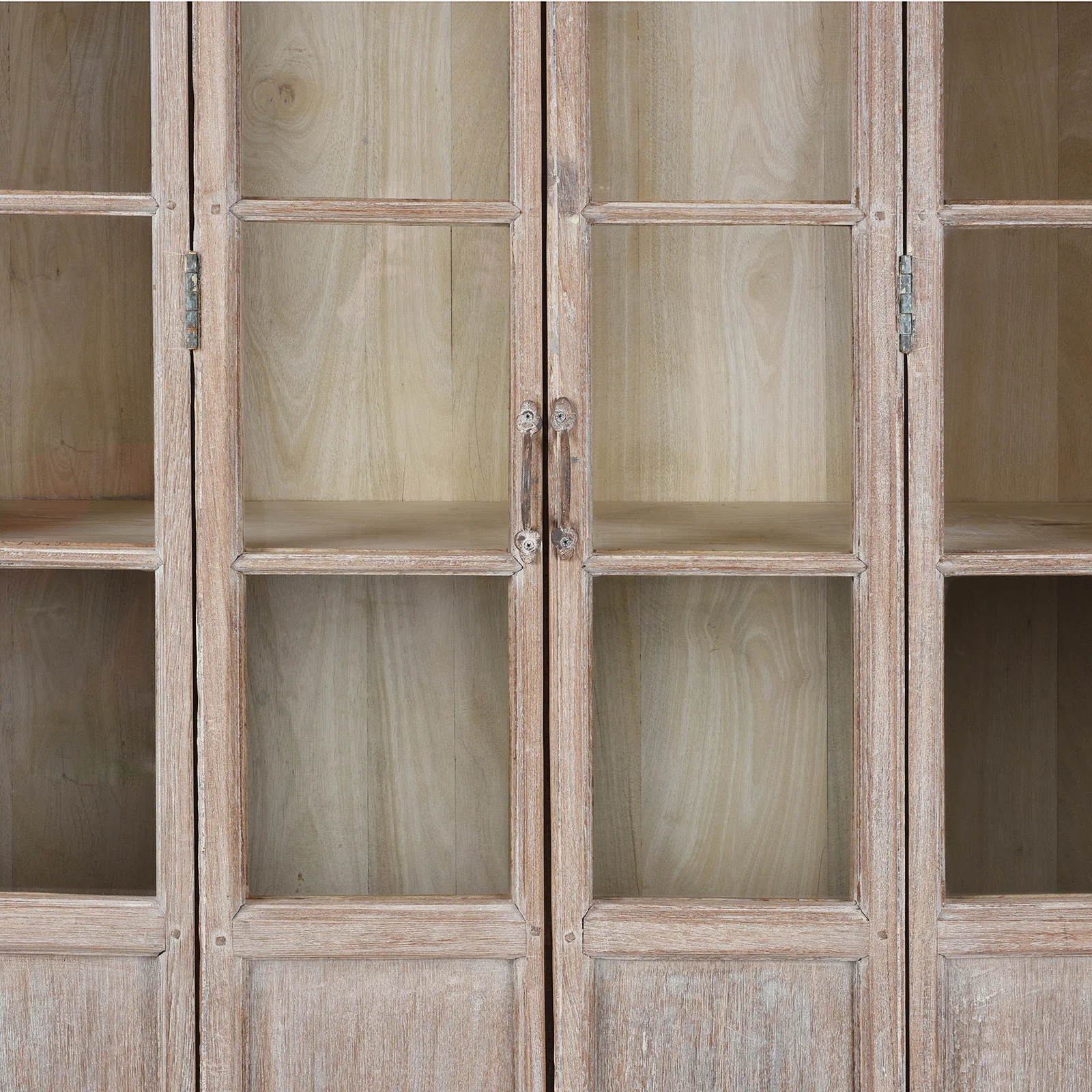 Limed Indian Book Cabinet Made From Reclaimed Teak - Image 3
