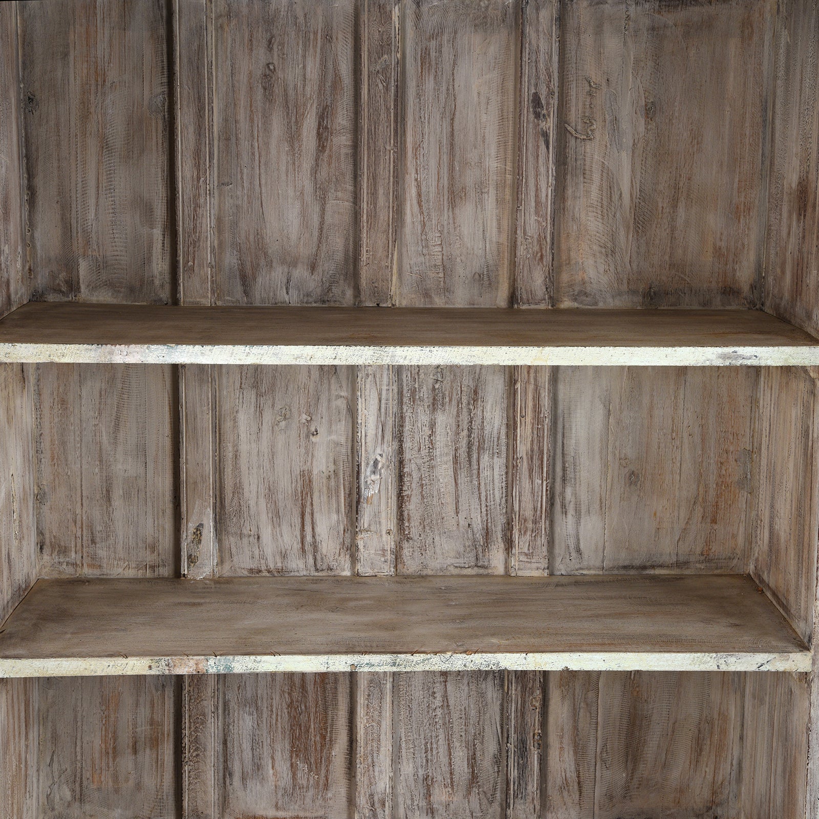 Glazed Painted Teak Indian Book Cabinet - Ca 1910 - Image 5