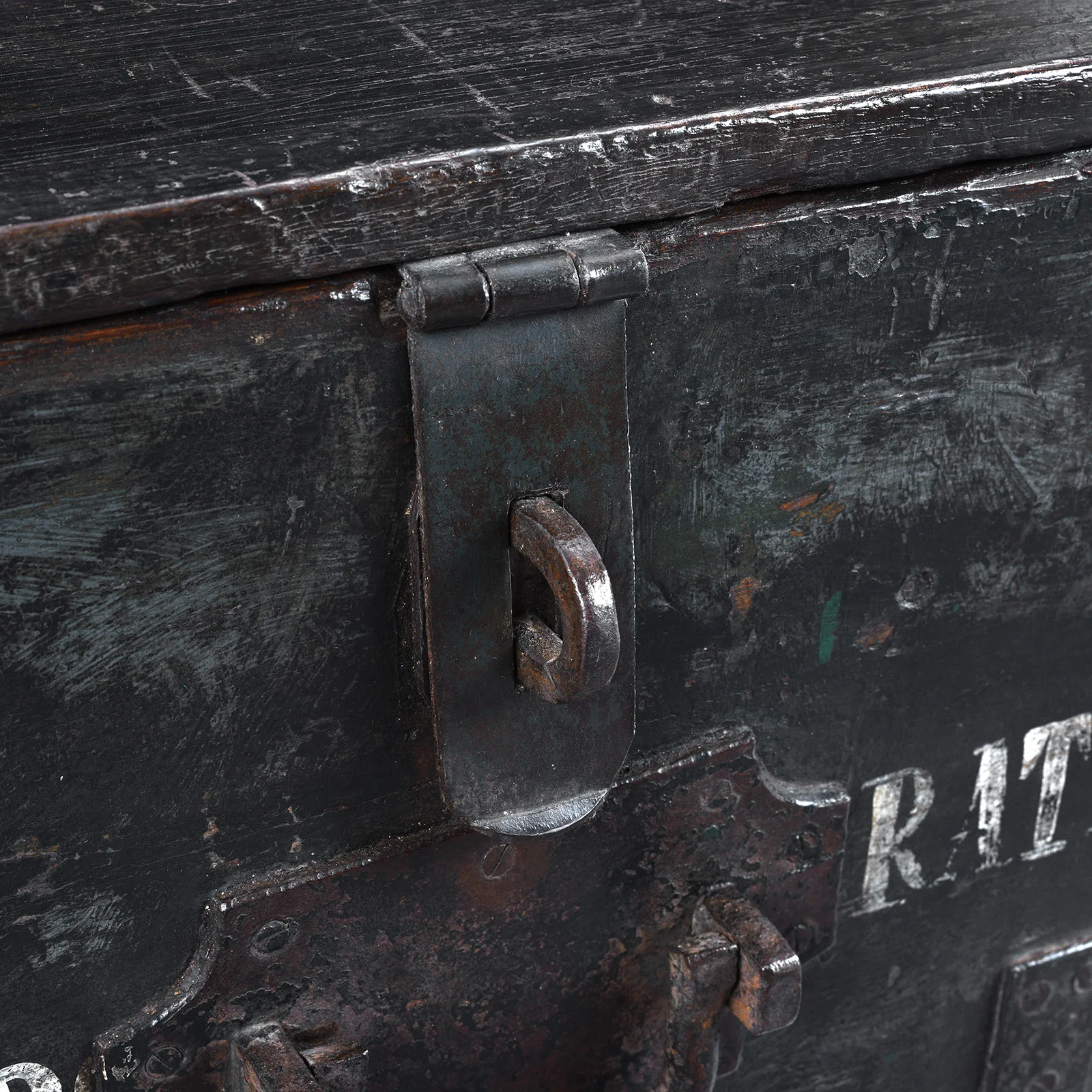 Green Painted Ammunition 'Limber' Chest - 19th Century - Image 3