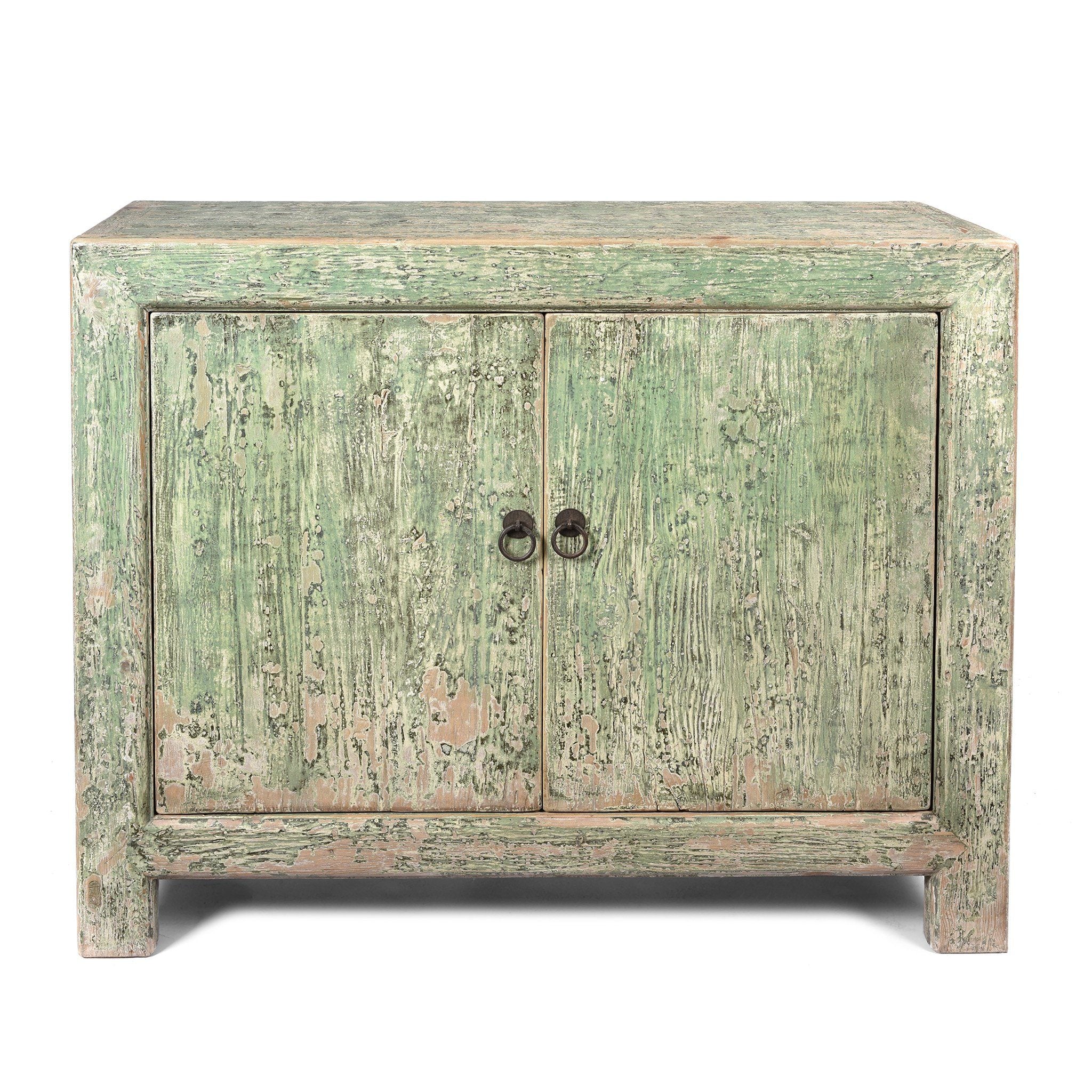 Green 2 Door Sideboard Made From Reclaimed Pine