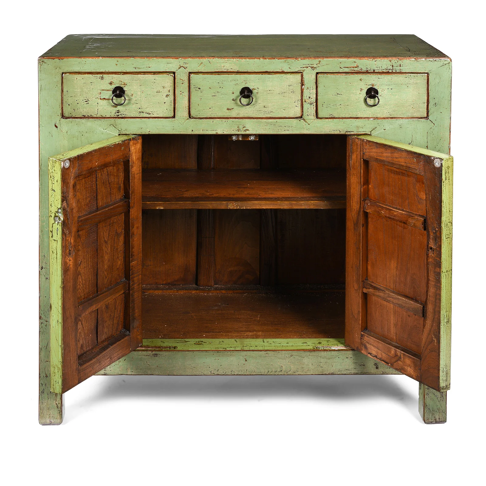 Green Lacquer 2 Door Sideboard - Image 5