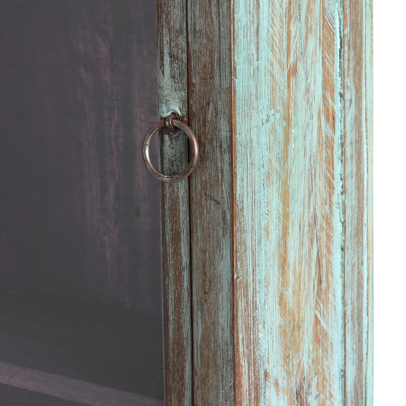 Green Painted Glazed Wall Cabinet - Ca 1920 - Image 6