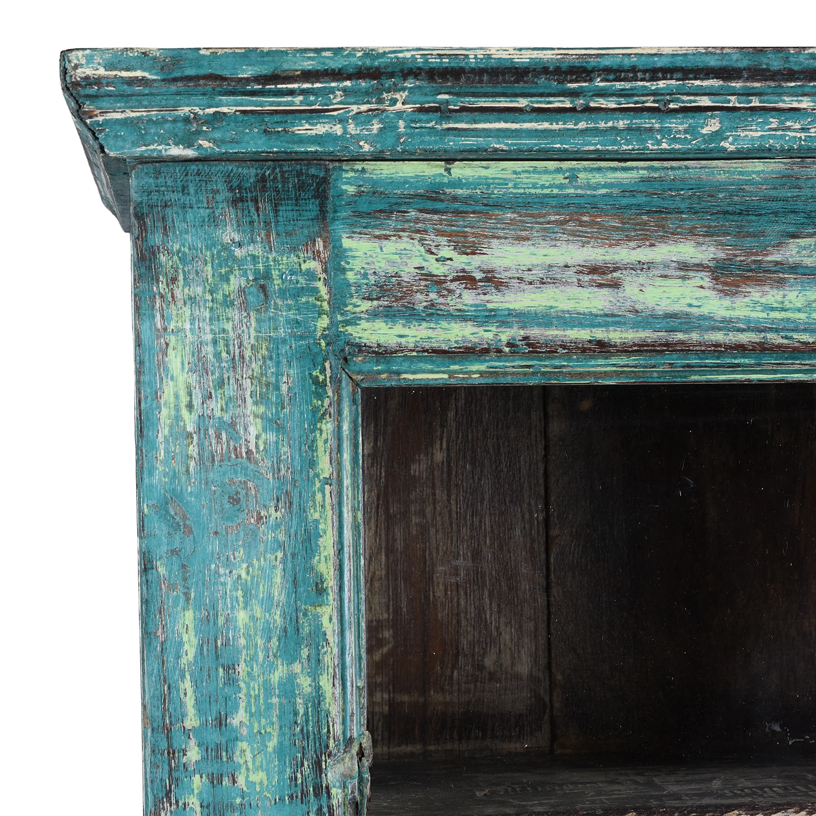 Green Painted Glazed Wall Cabinet - 1940 - Image 4
