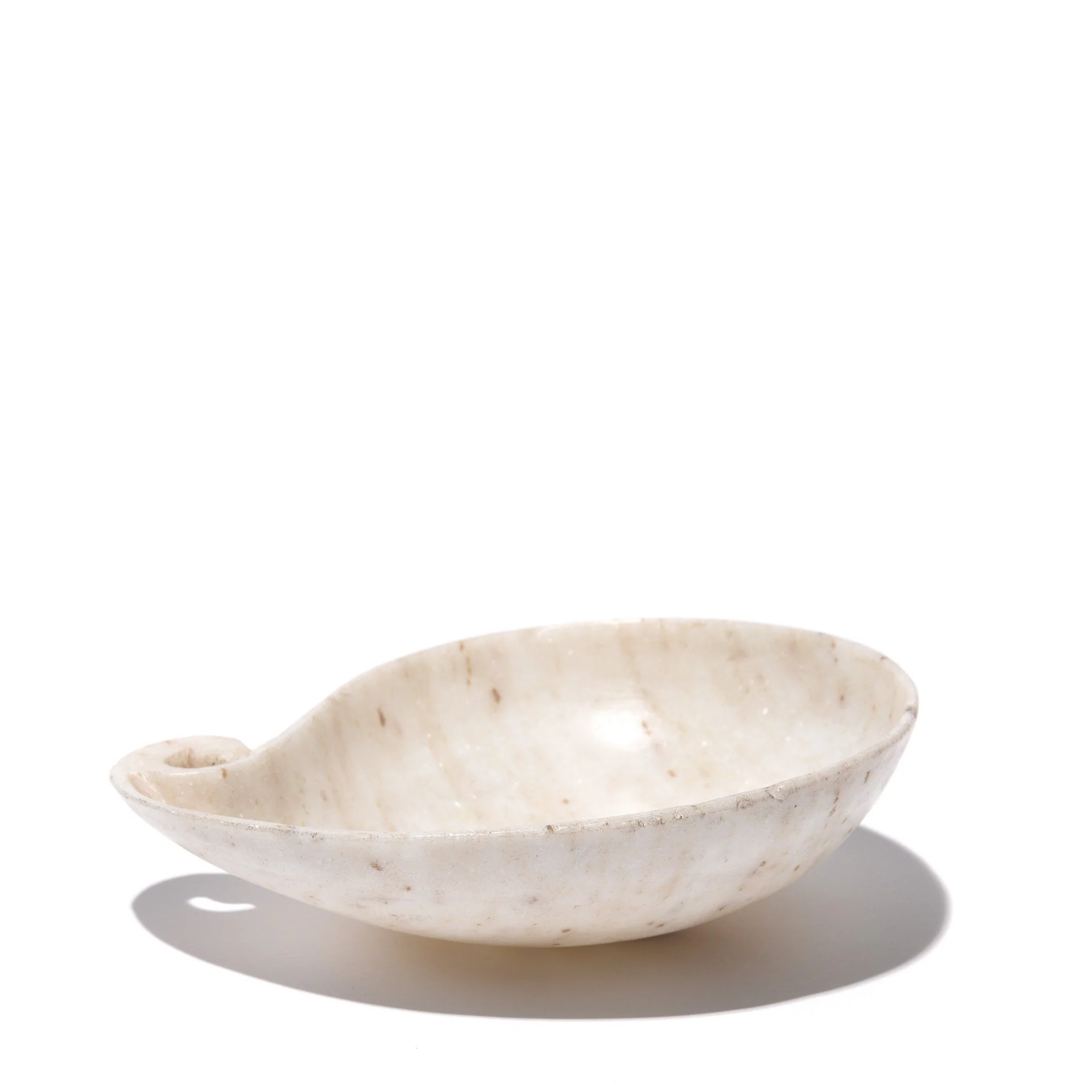 Hand Carved White Marble Dish - Image 5