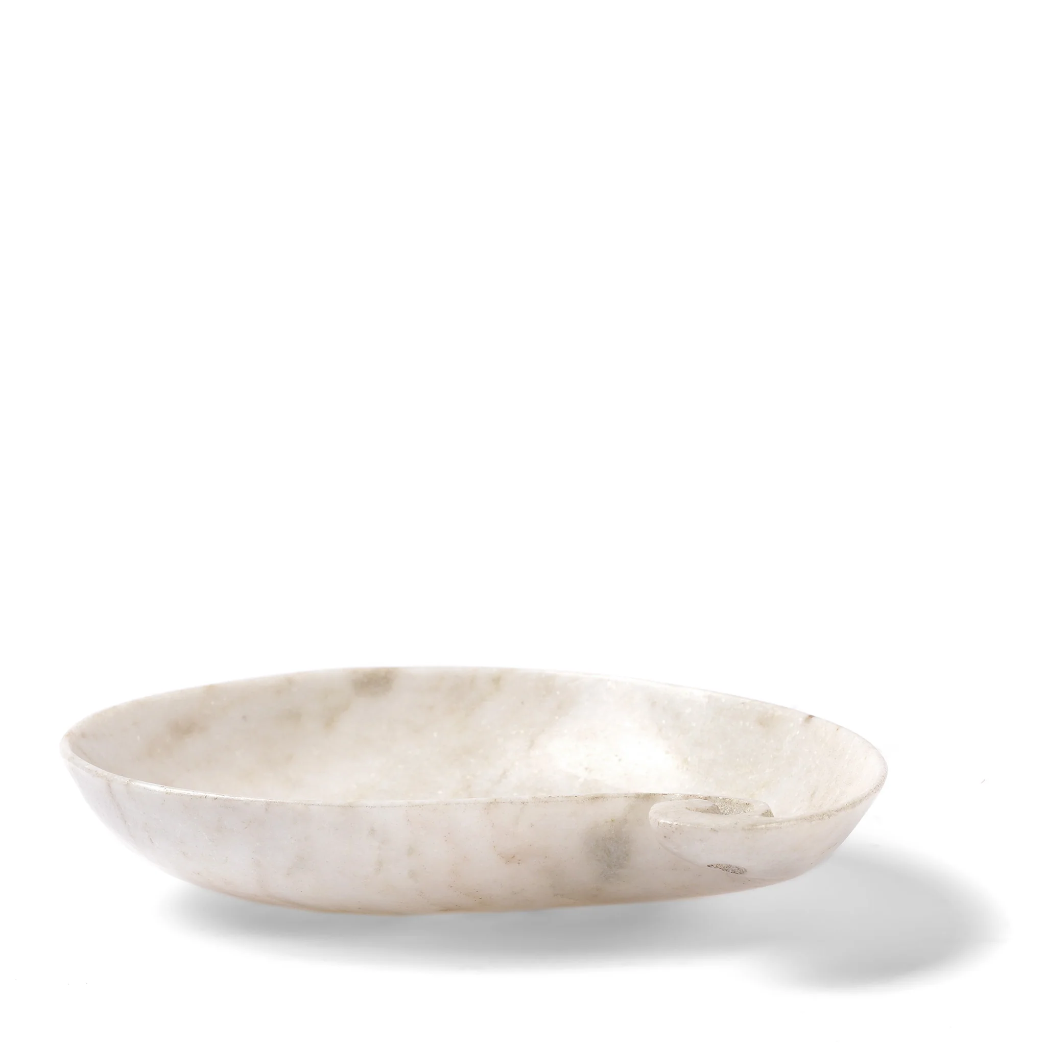 Hand Carved White Marble Dish - Image 7