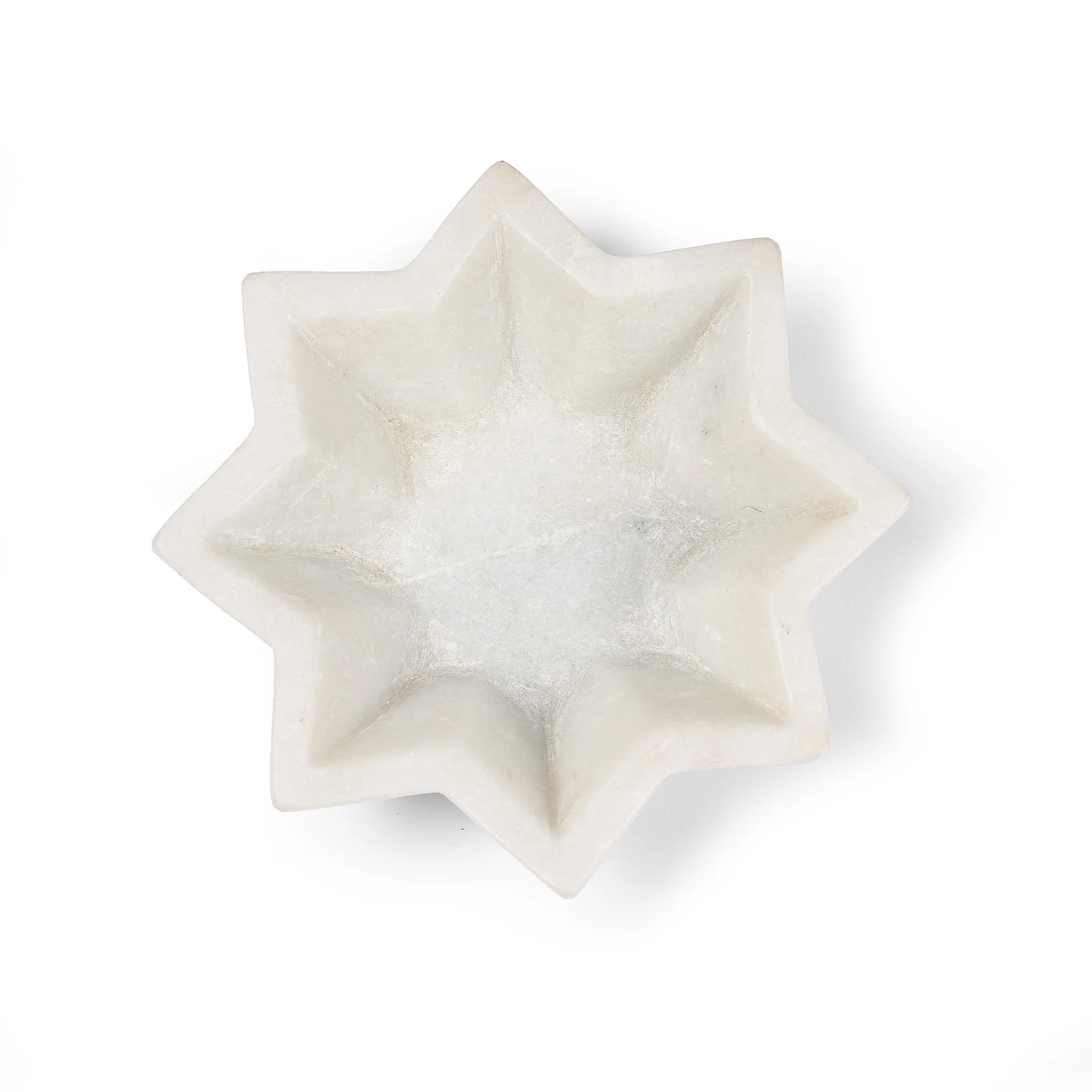 Hand Carved Marble Soap Dish - Star Design - Image 3