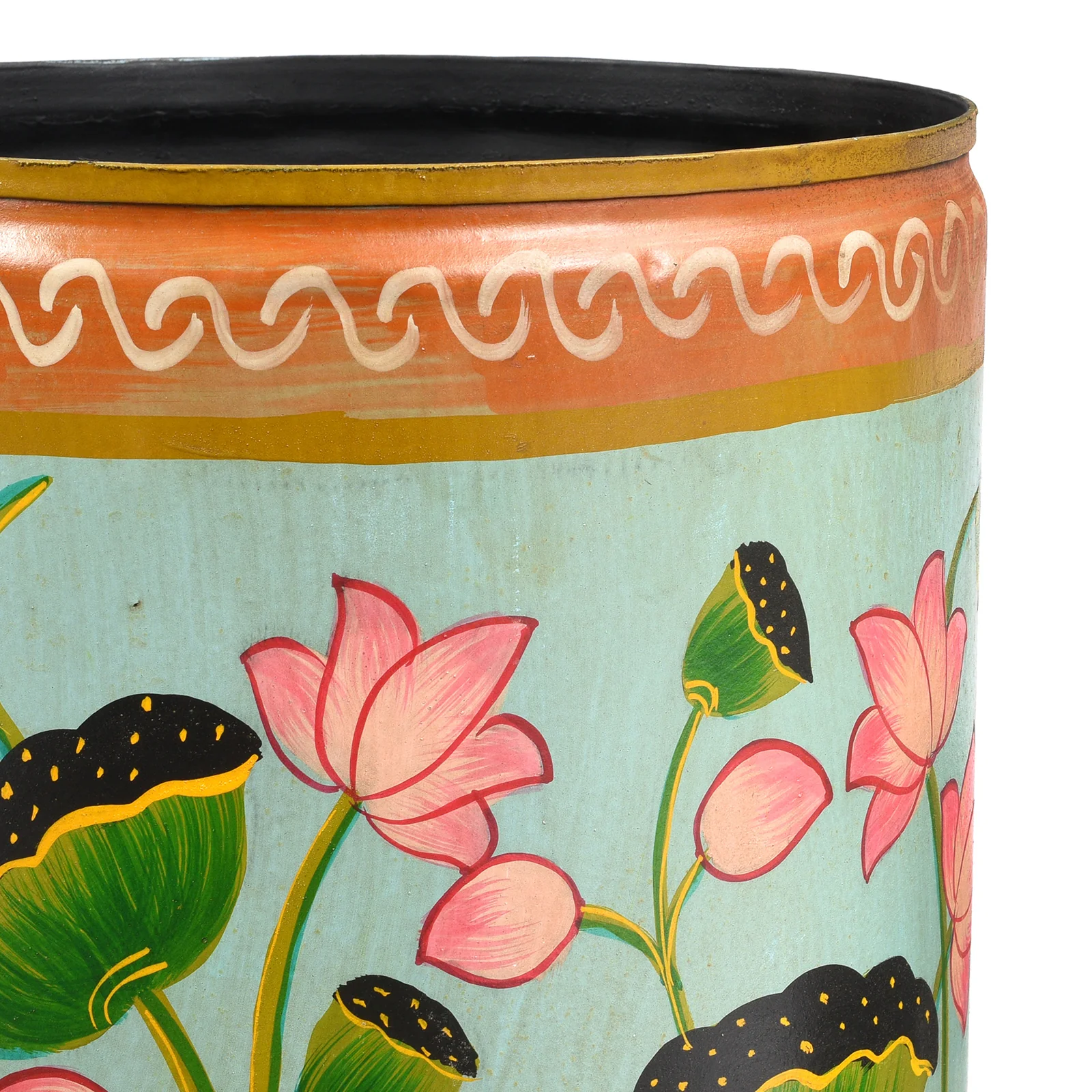 Painted Waste Paper Bin / Planter - Image 6