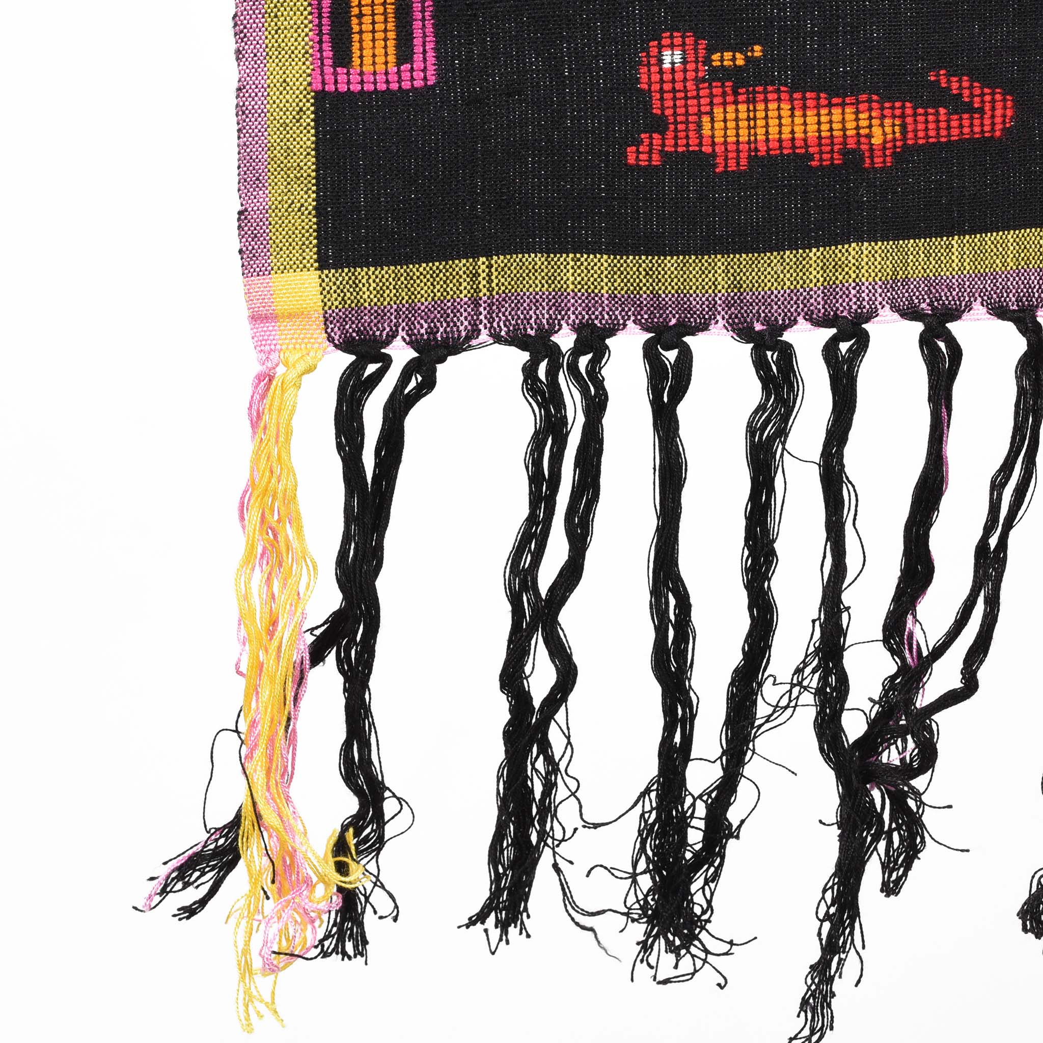 Hand Woven Sash from West Flores Indonesia - Family Planning Motif - Image 4