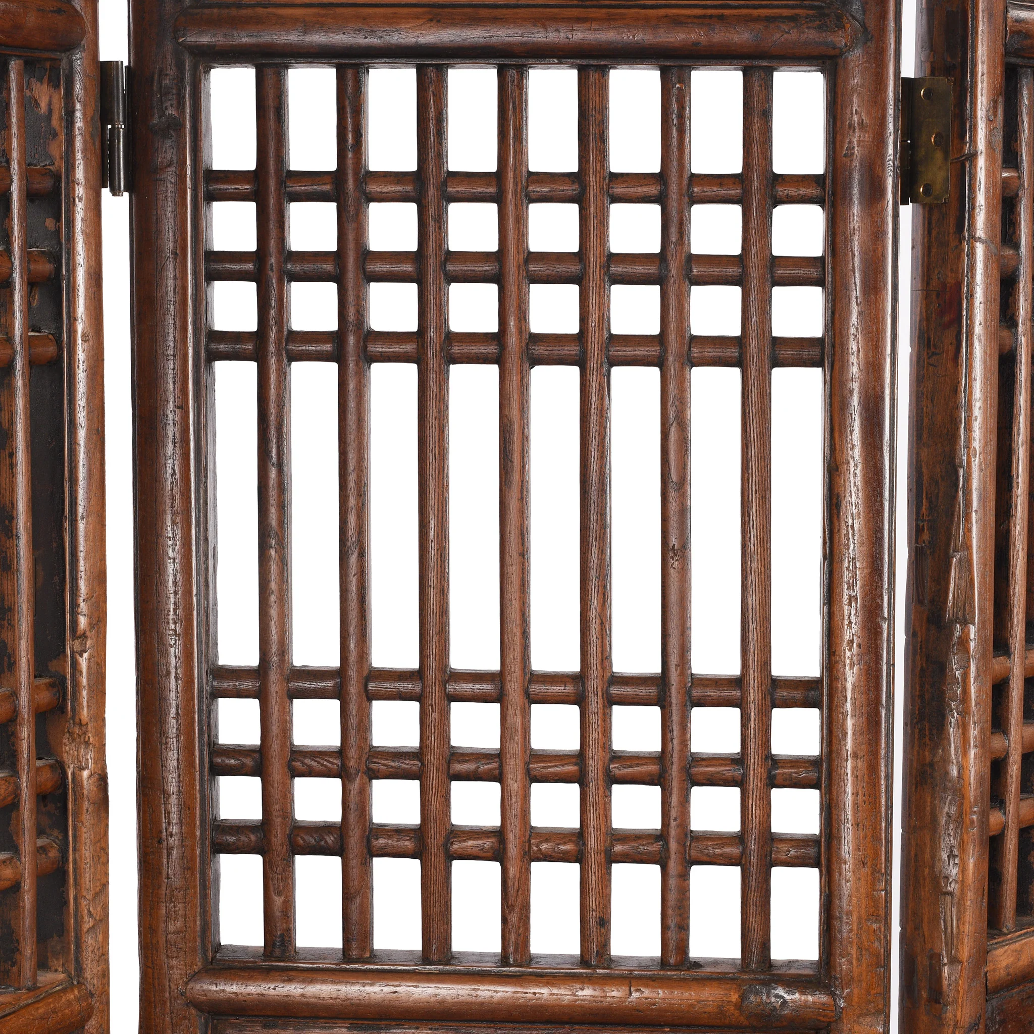Chinese Four Fold Lattice Screens - 19th Century - Image 3