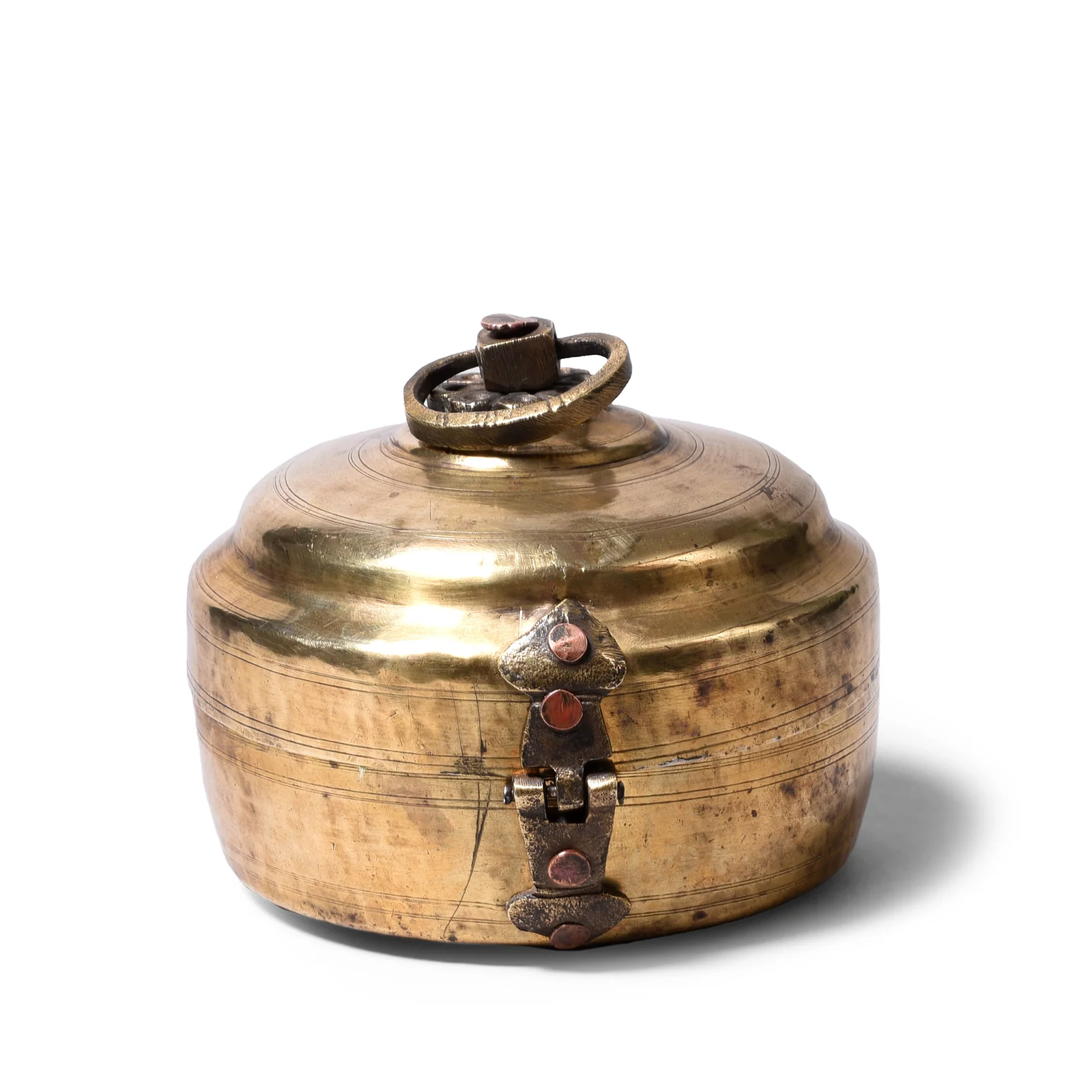 Indian Brass Chapati Box - Ca 1920 - Image 3