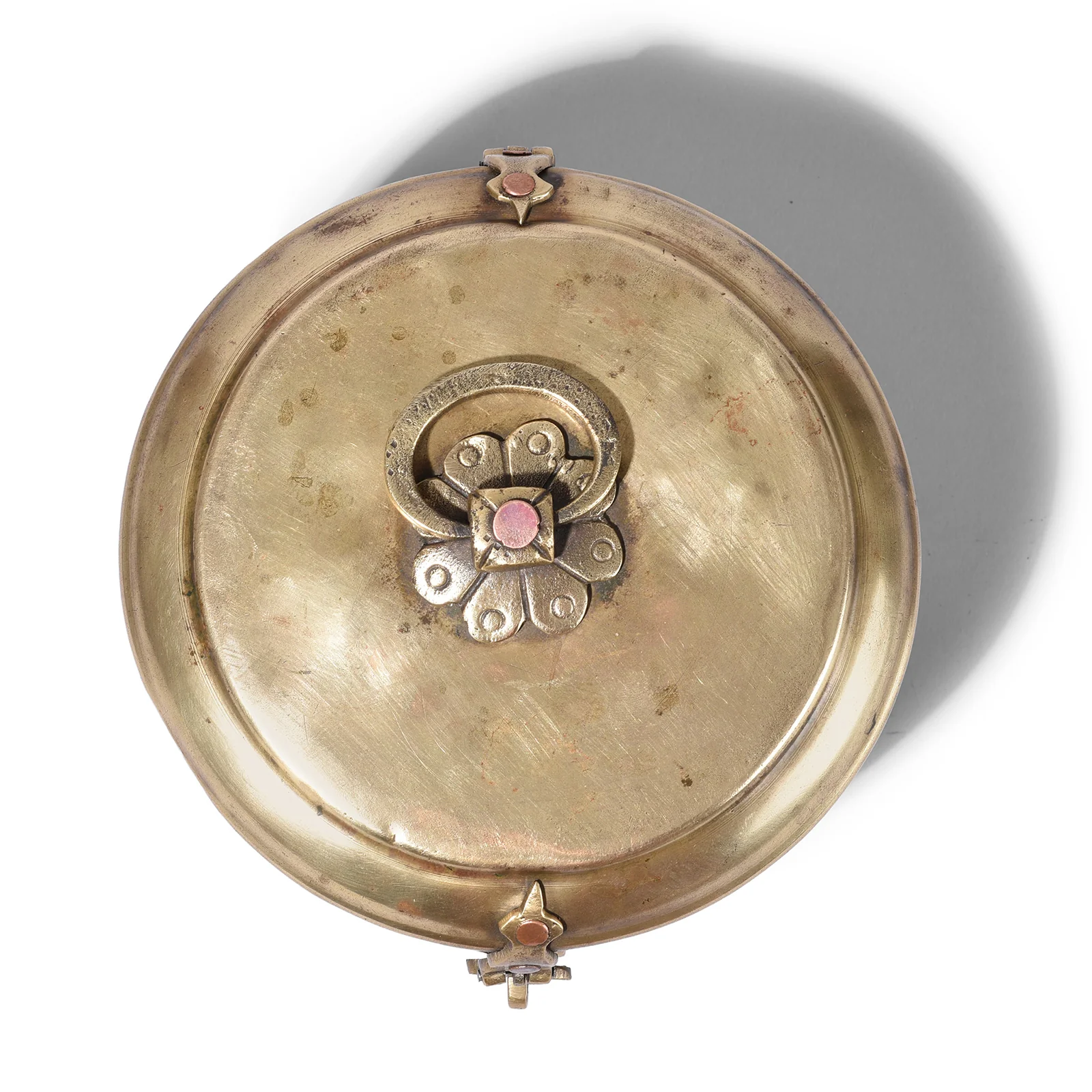 Brass Chapati Box From Bombay - Ca 1920 - Image 3