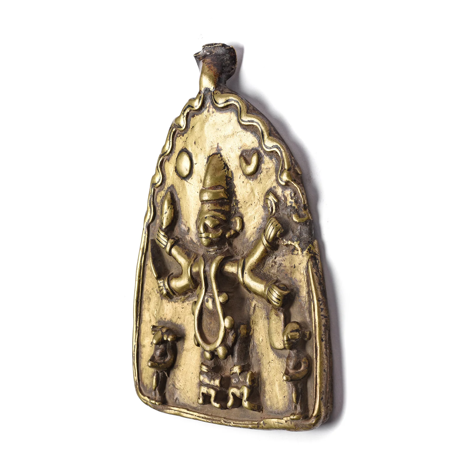 Bronze Votive Panel Of Virabhadra From Deccan - Early 19th Century - Image 4