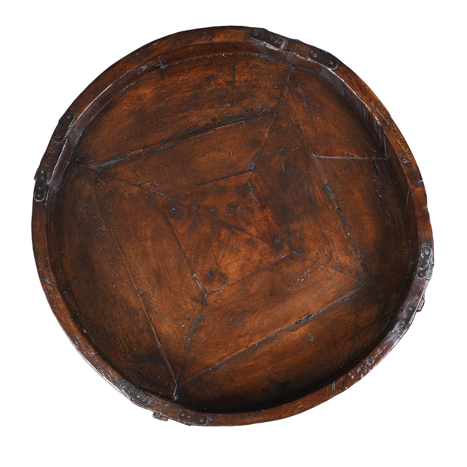 Indian Chakki Coffee Table - Teak Rice Mill - 19th Century - Image 3