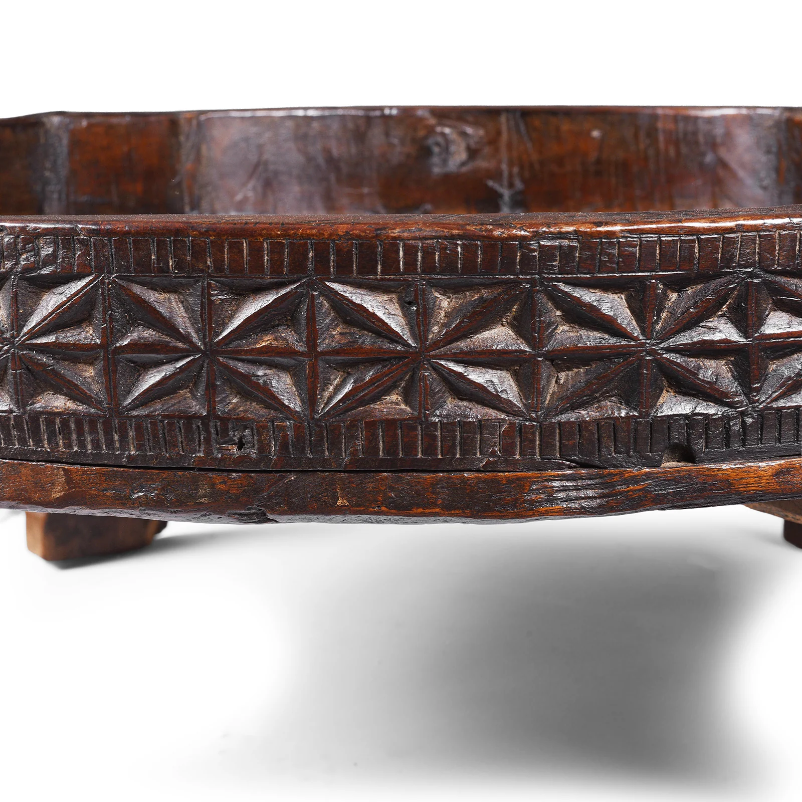 Indian Chakki Coffee Table - Teak Rice Mill - 19th Century - Image 5
