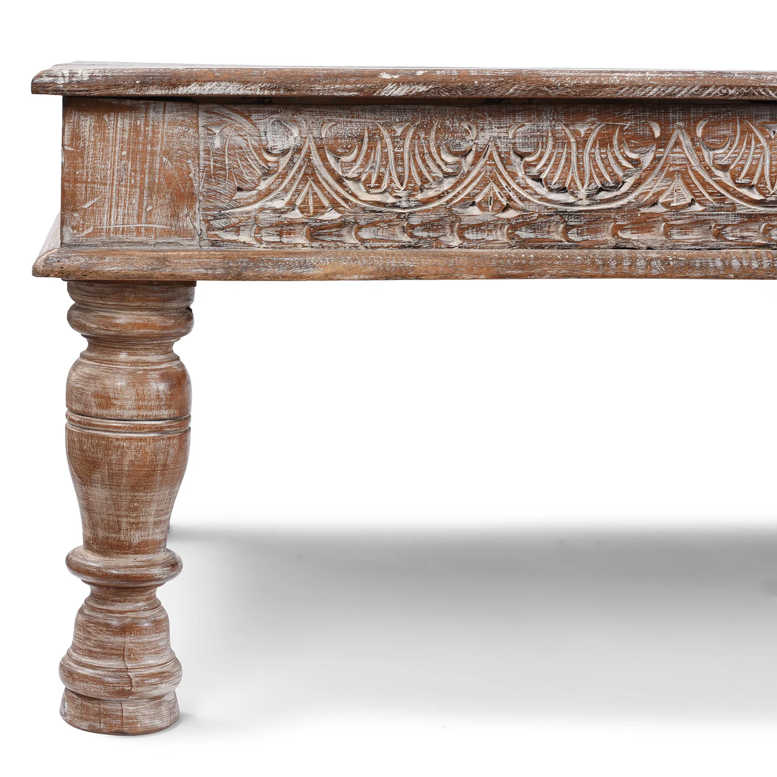 Indian Takhat Coffee Table Made From Reclaimed Teak - Image 2
