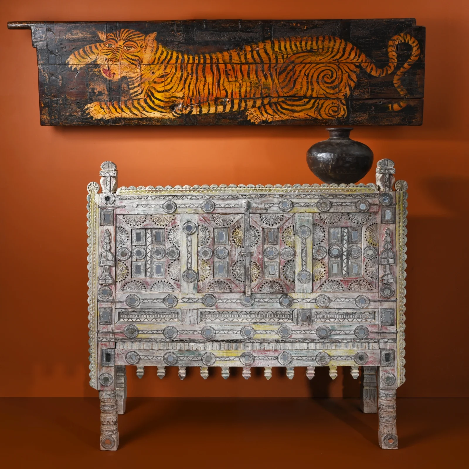 Rabari Damchiya Dowry Chest From Kutch - Ca 1920 - Image 2