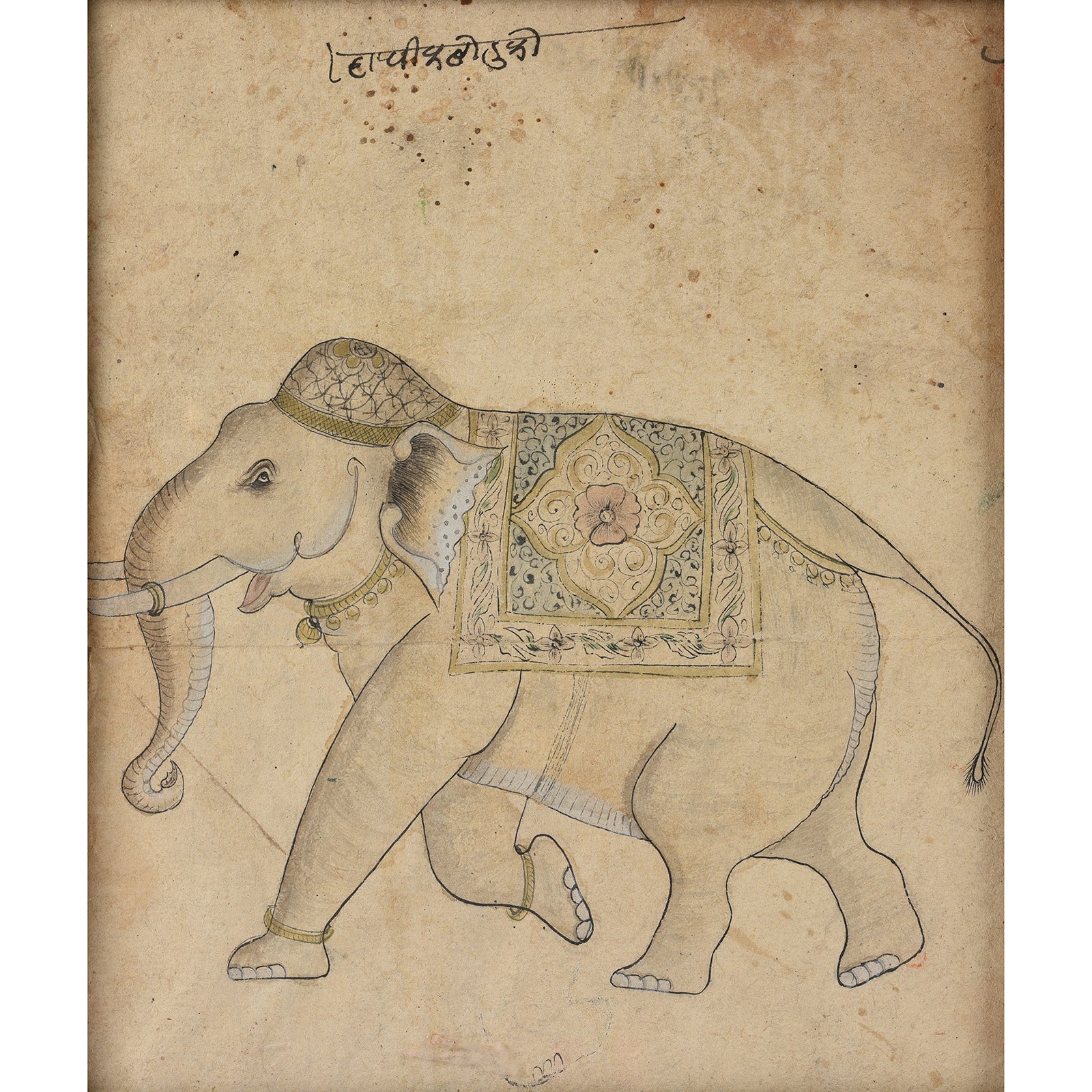 Framed Rajasthani Portrait of an Elephant - 19th Century - Image 2