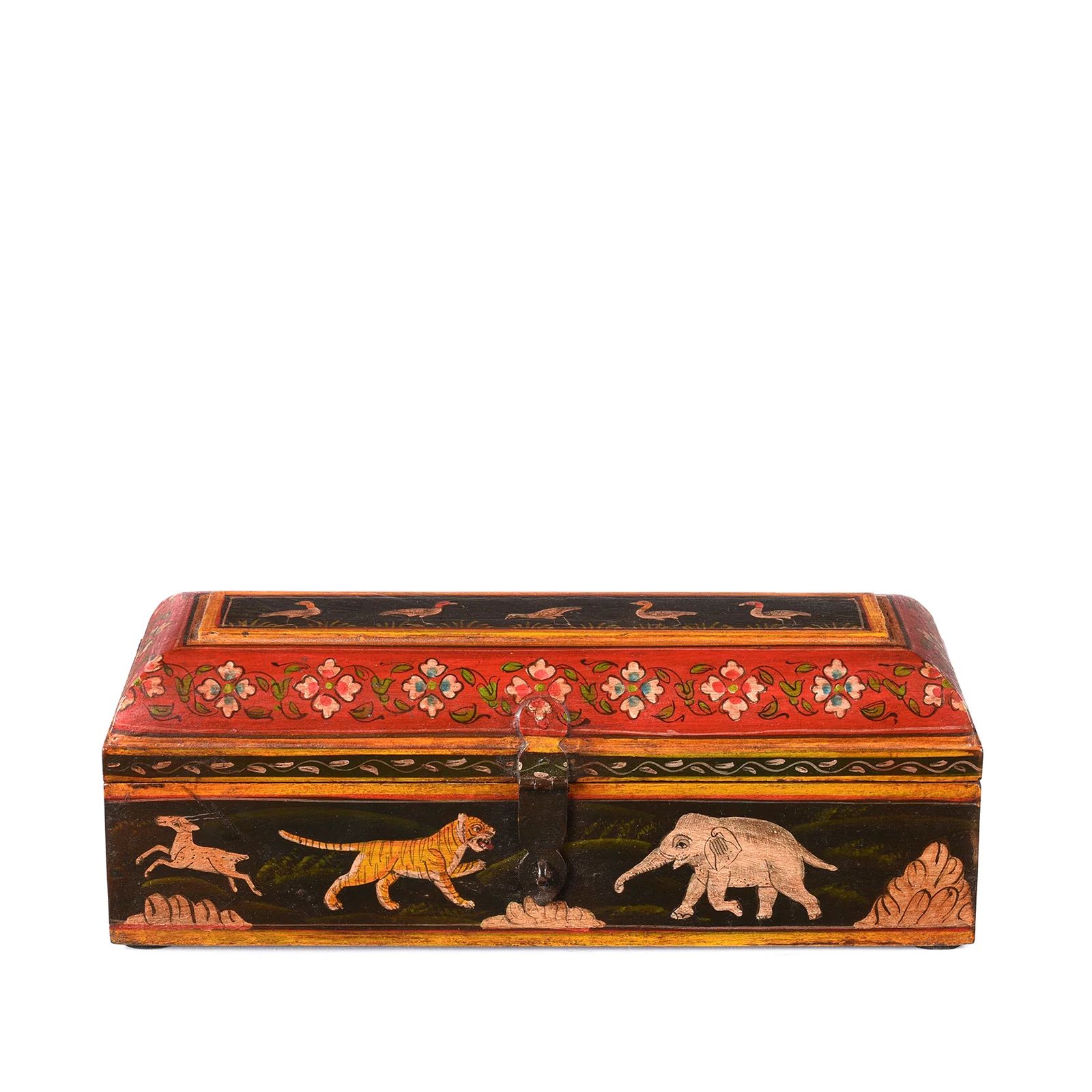 Indian Hand Painted Pen Box - Image 2