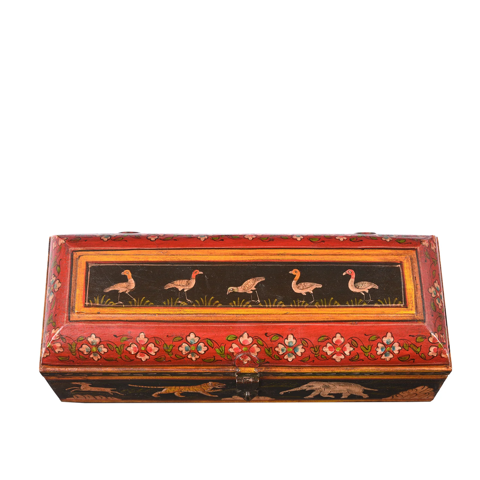 Indian Hand Painted Pen Box - Image 5