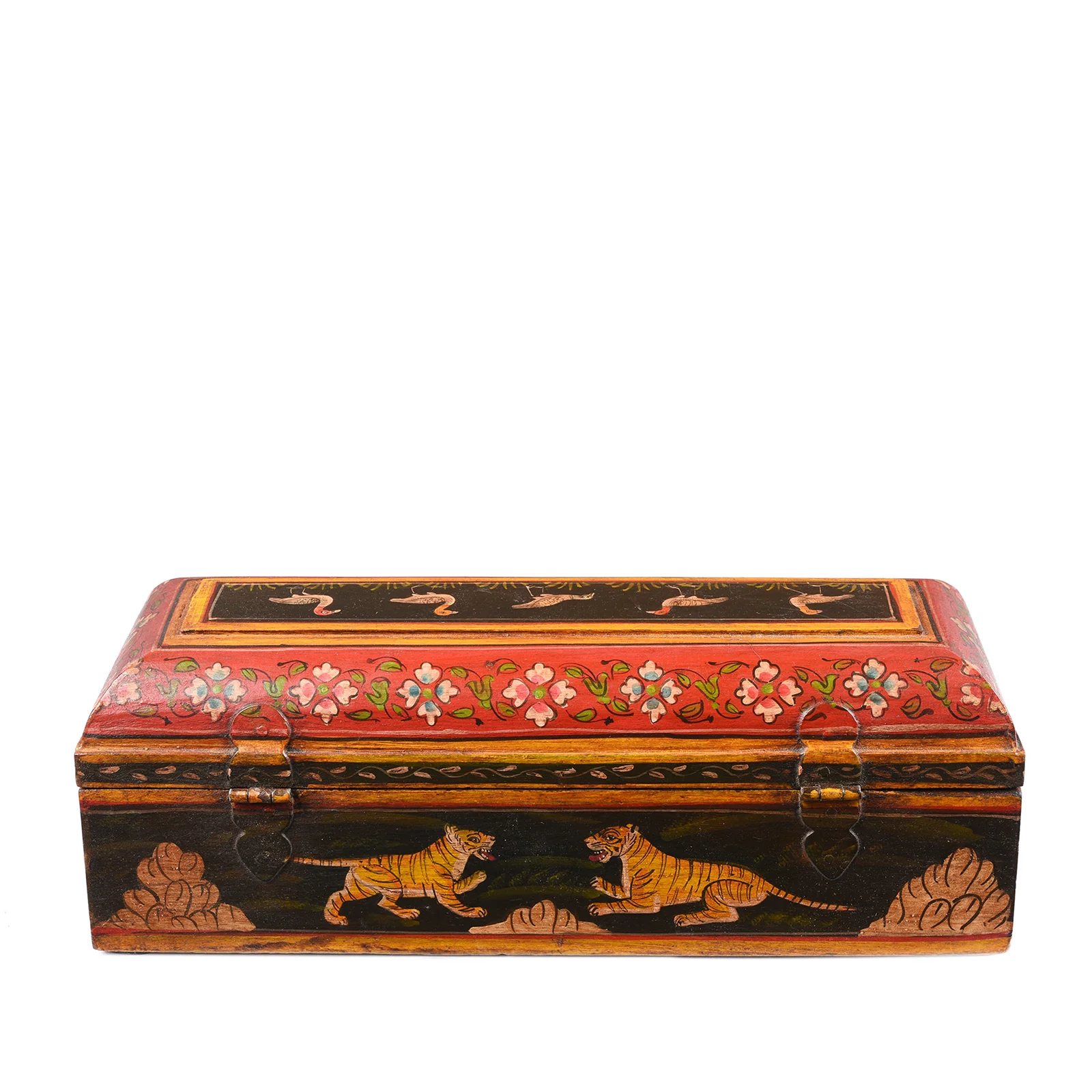 Indian Hand Painted Pen Box - Image 6