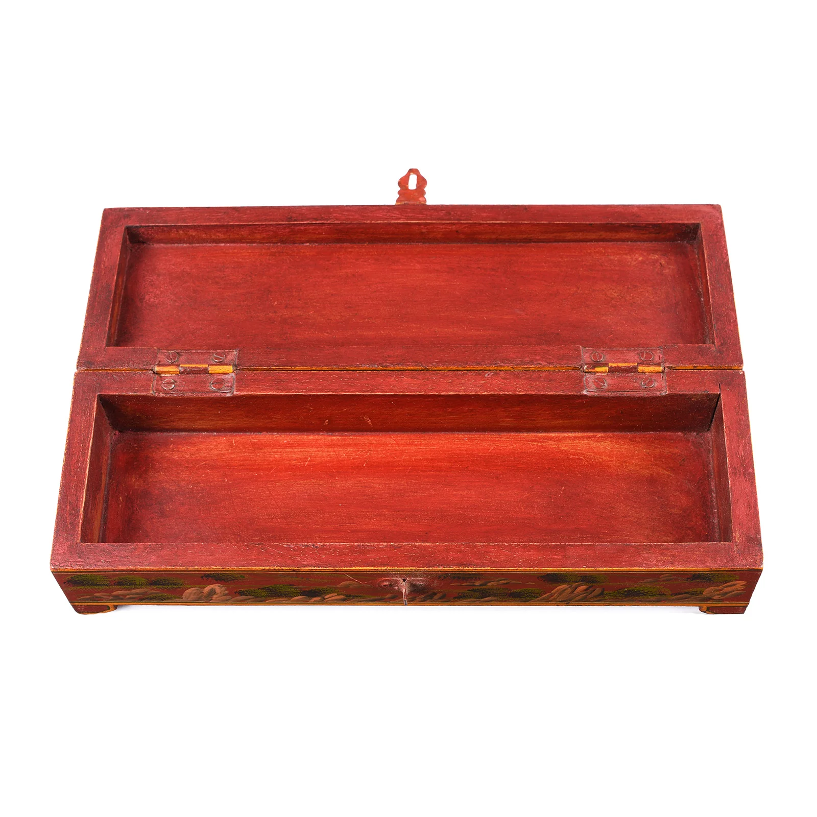 Indian Hand Painted Pen Box - Image 2