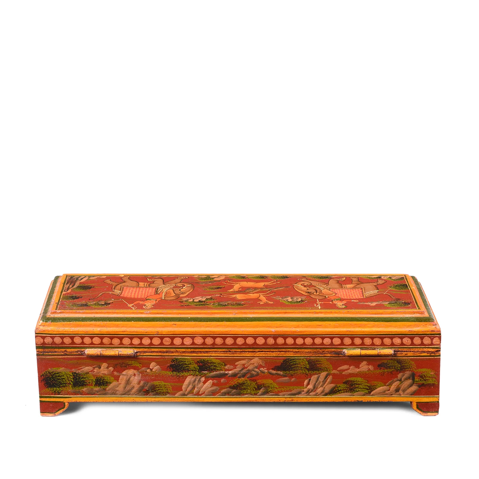 Indian Hand Painted Pen Box - Image 5
