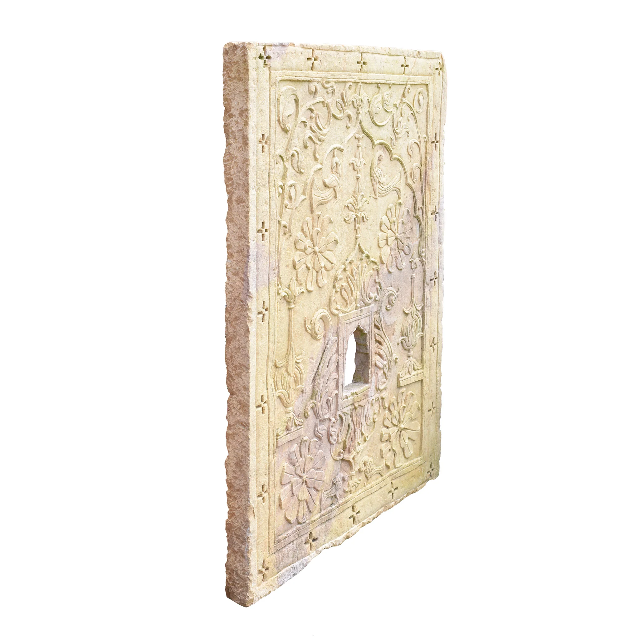 Carved Stone Jharokha Panel From Jaisalmer - 18th Century - Image 4