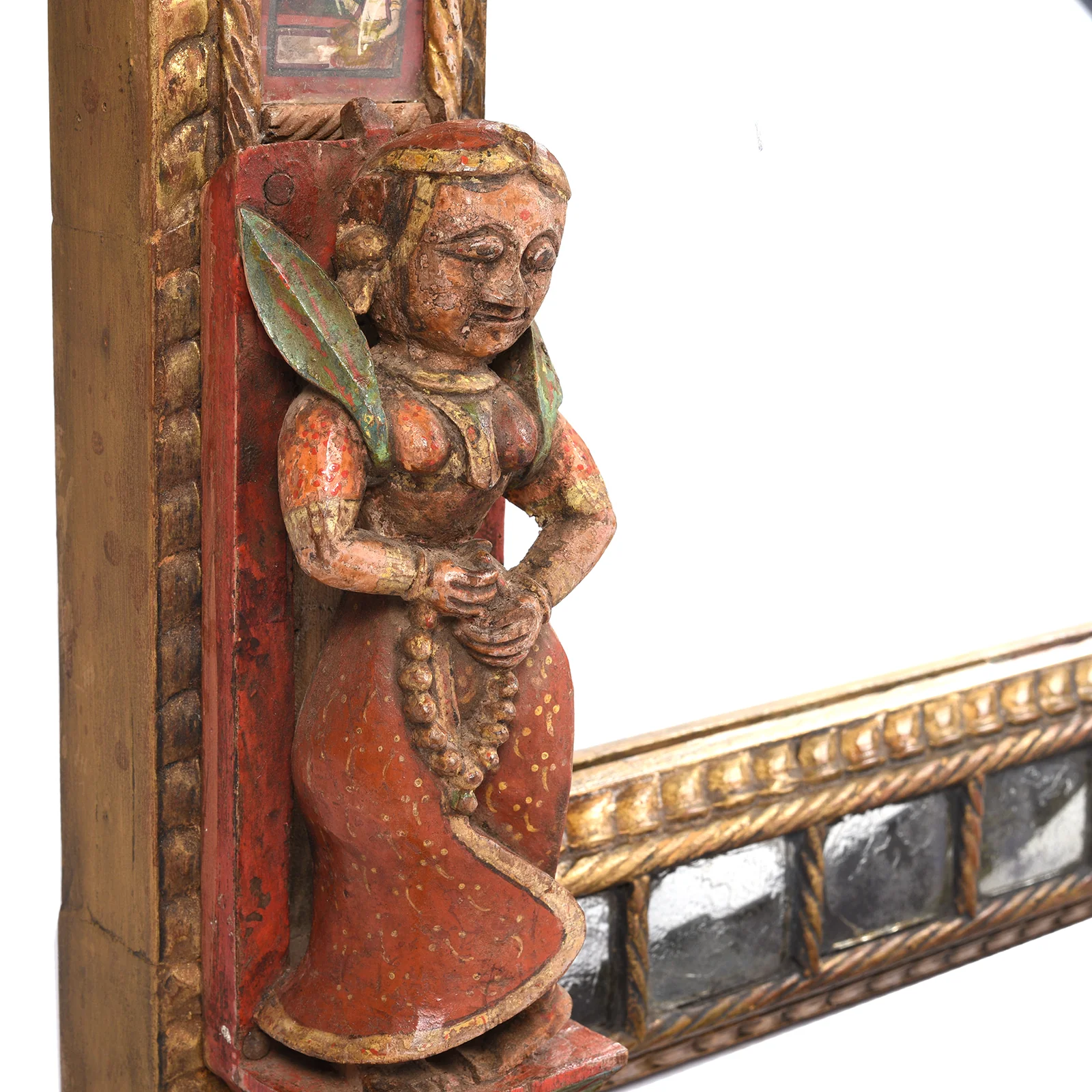 Indian Mirror Made From A Krishna Jhula From Bikaner - Late 18th Century - Image 5