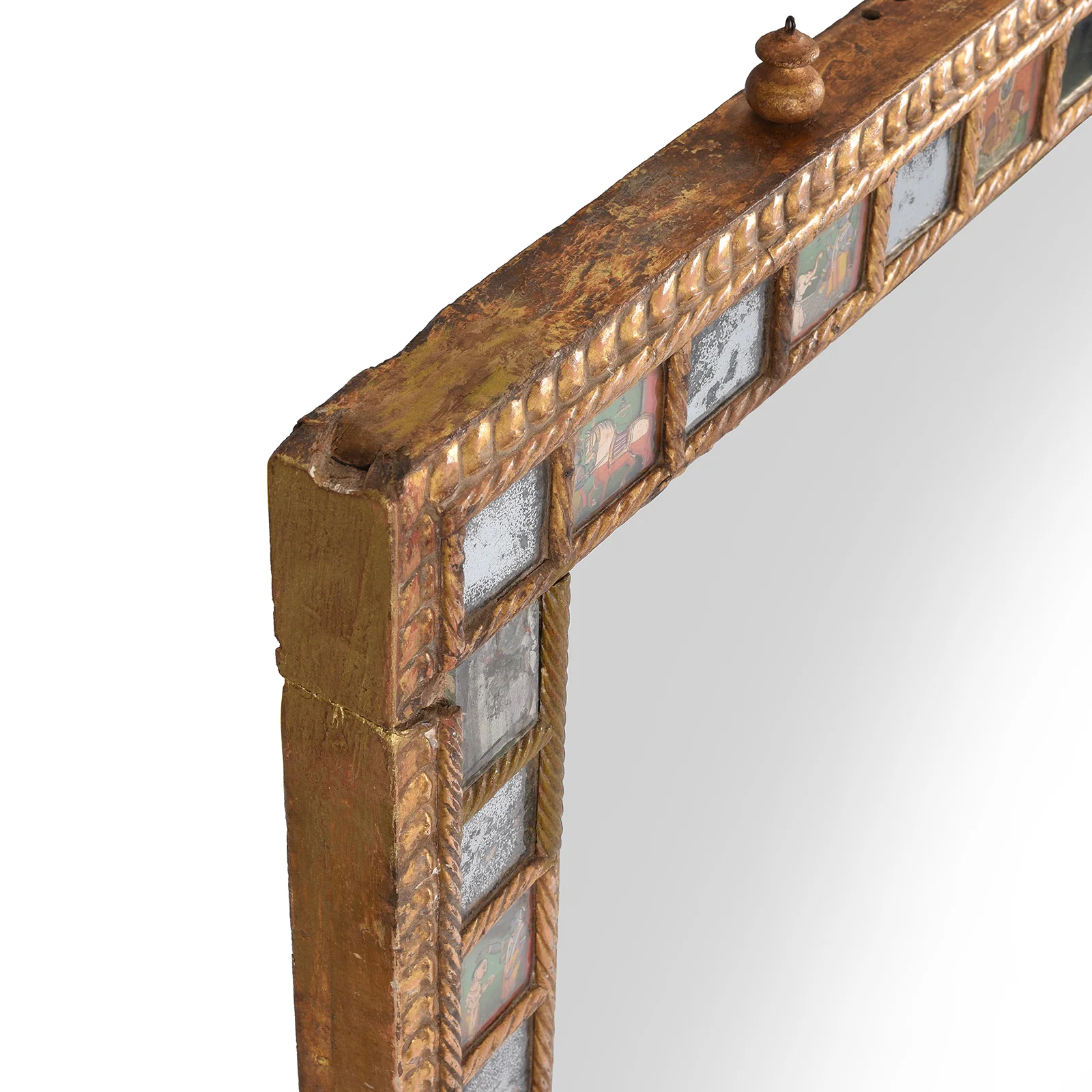 Indian Mirror Made From A Krishna Jhula From Bikaner - Late 18th Century - Image 7