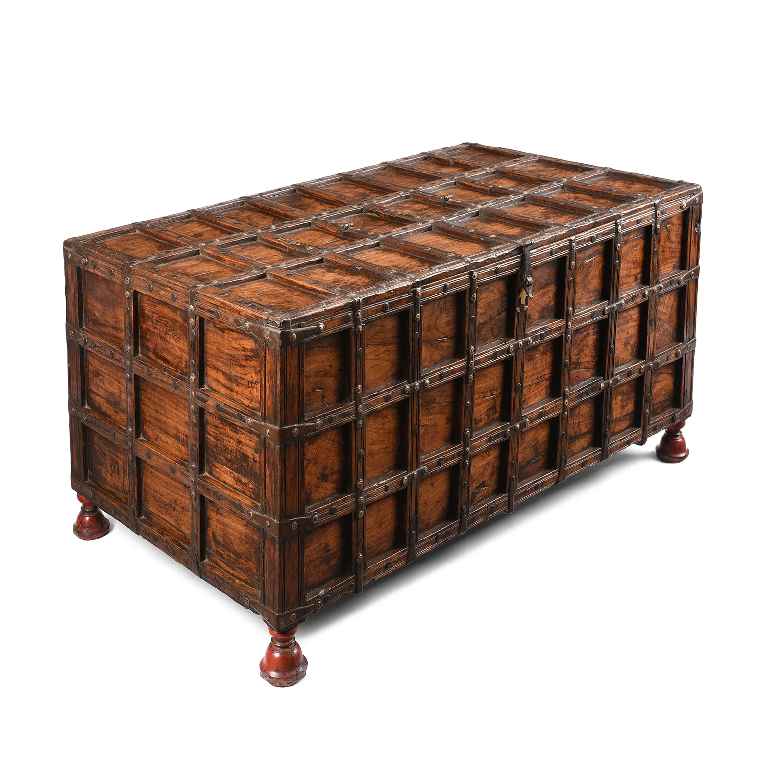 Stick Box Storage Chest From Jaisalmer - 19th Century - Image 4