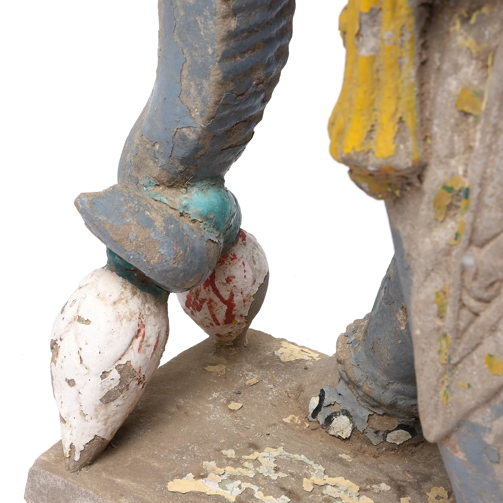 Painted Stone Elephant Statues From Kutch - Late 19th Century - Image 10