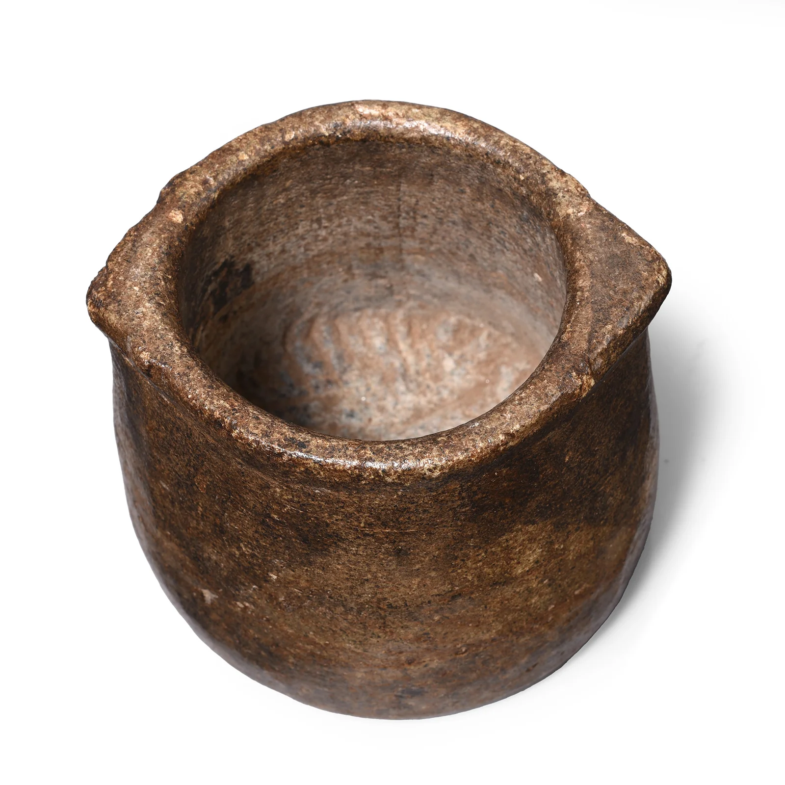 Vintage Indian Stone Plant Pot - Ca 1920's - Image 4