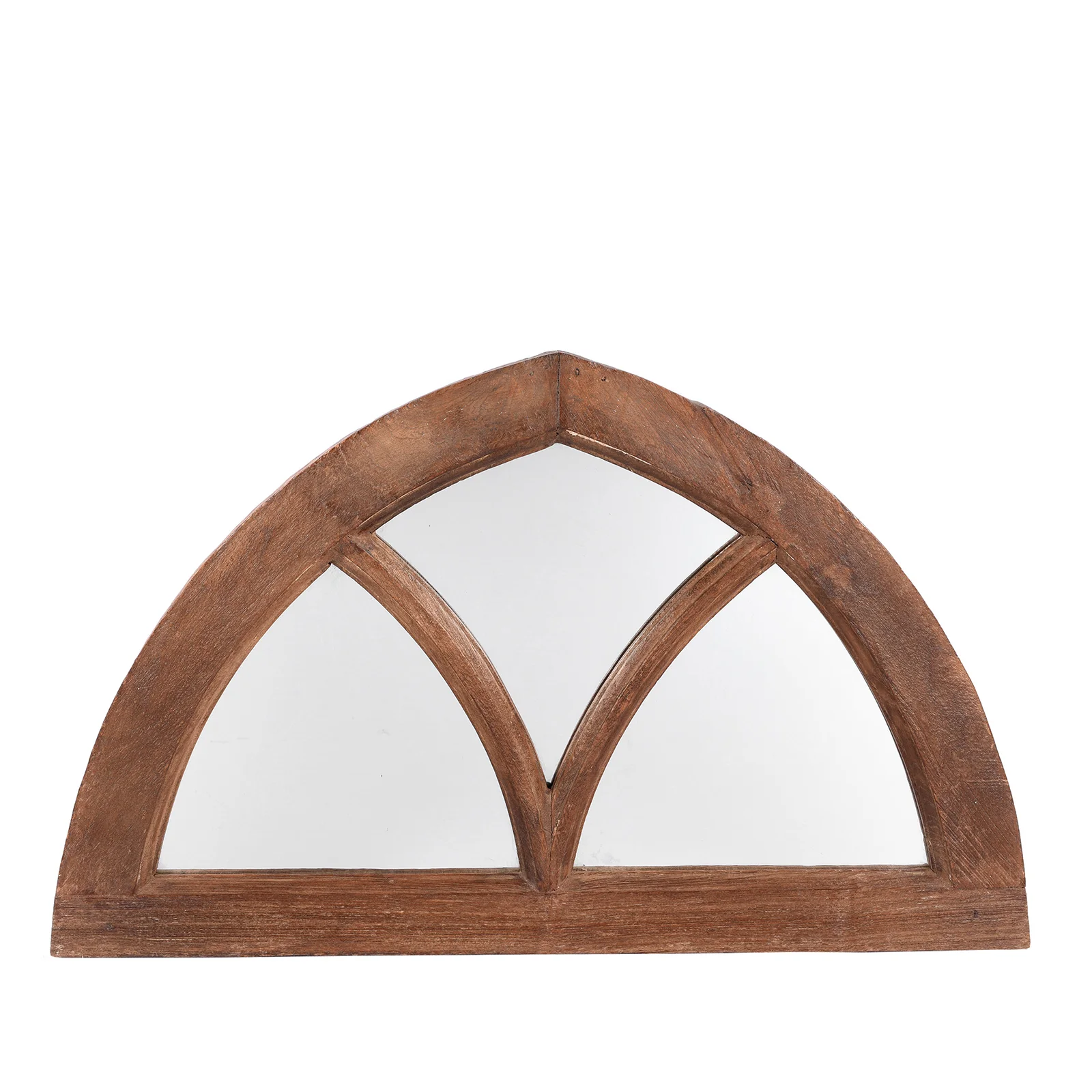 Indian Teak Fanlight Mirror - 19th Century - Image 4
