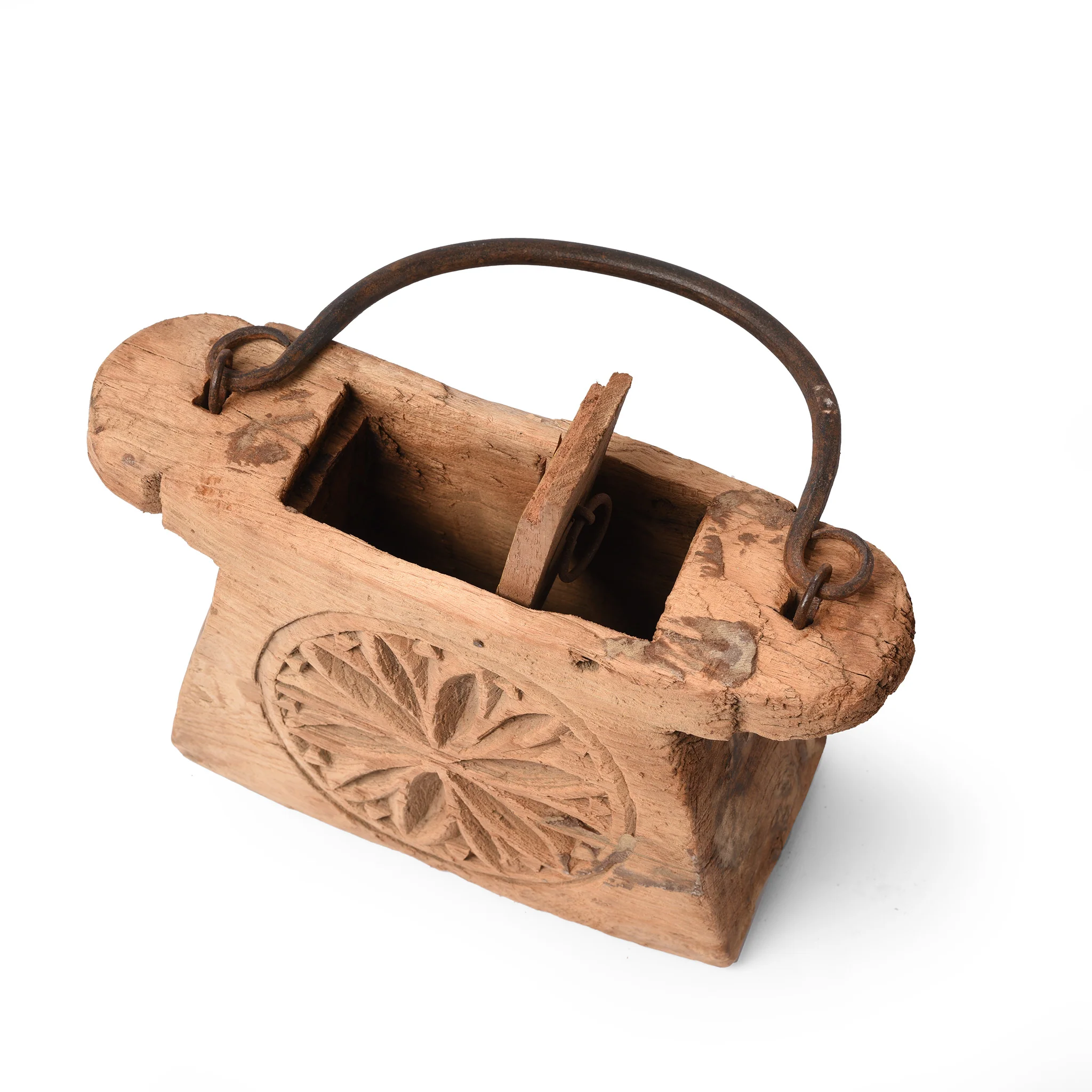 Indian Teak Ghee Pot From Rajasthan - 19th Century - Image 2
