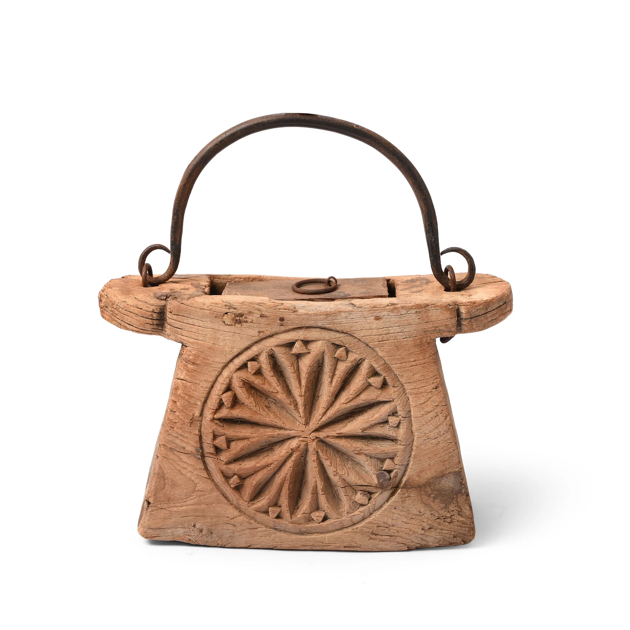 Indian Teak Ghee Pot From Rajasthan - 19th Century - Image 3