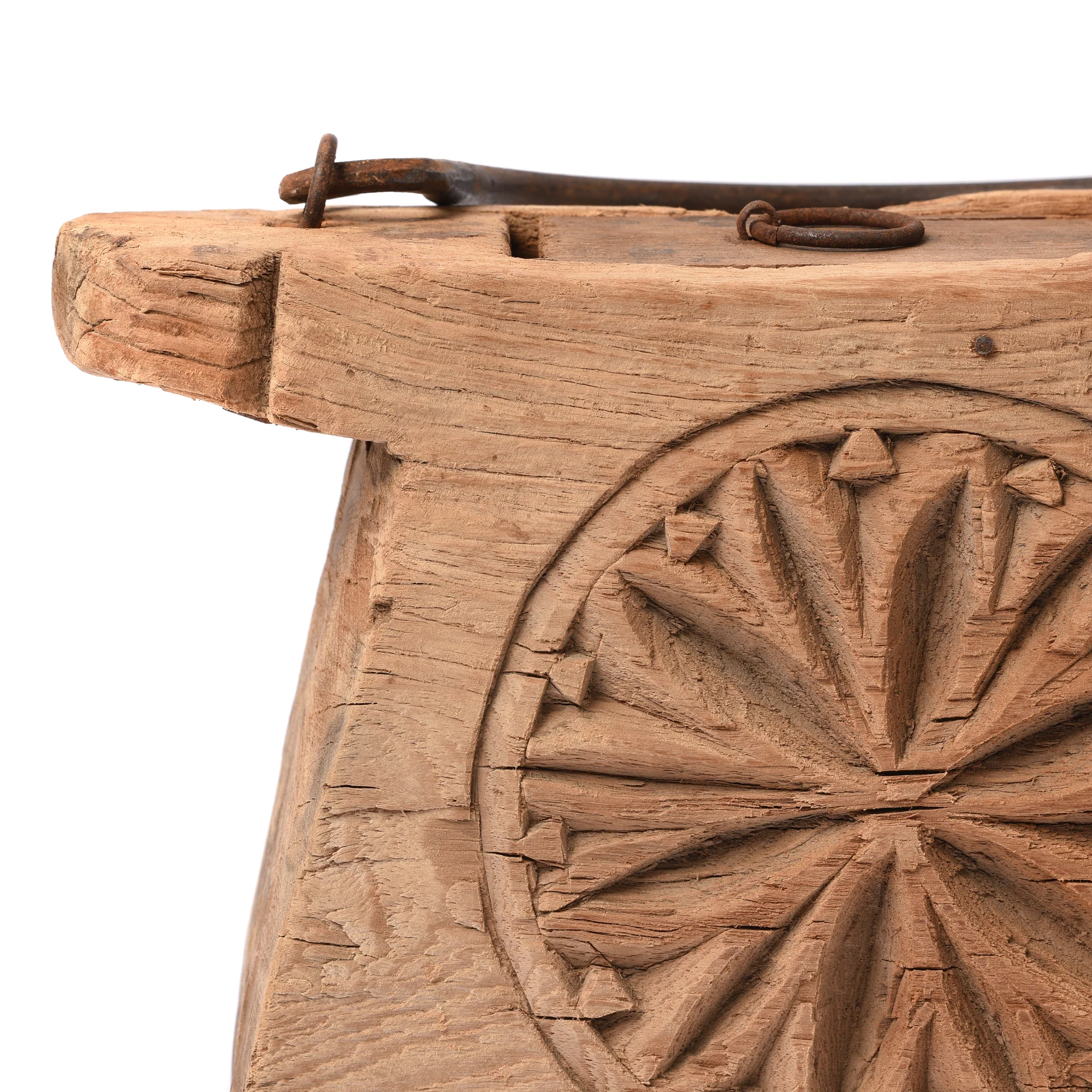 Indian Teak Ghee Pot From Rajasthan - 19th Century - Image 4