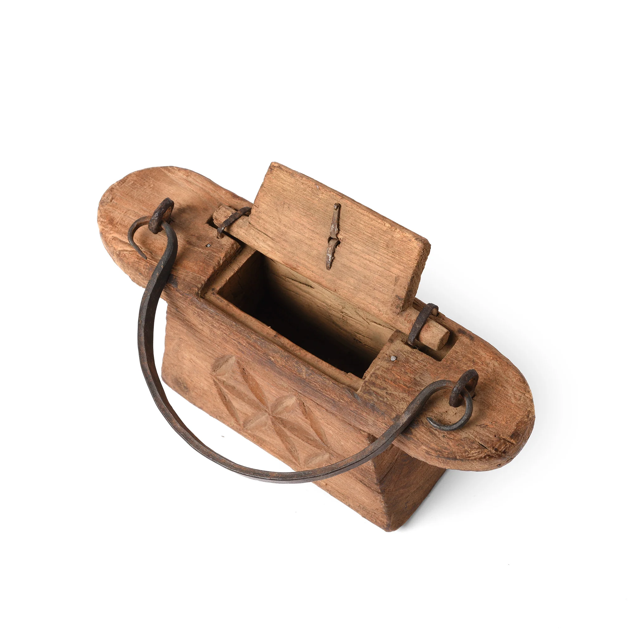 Indian Teak Ghee Pot From Rajasthan - 19th Century - Image 3