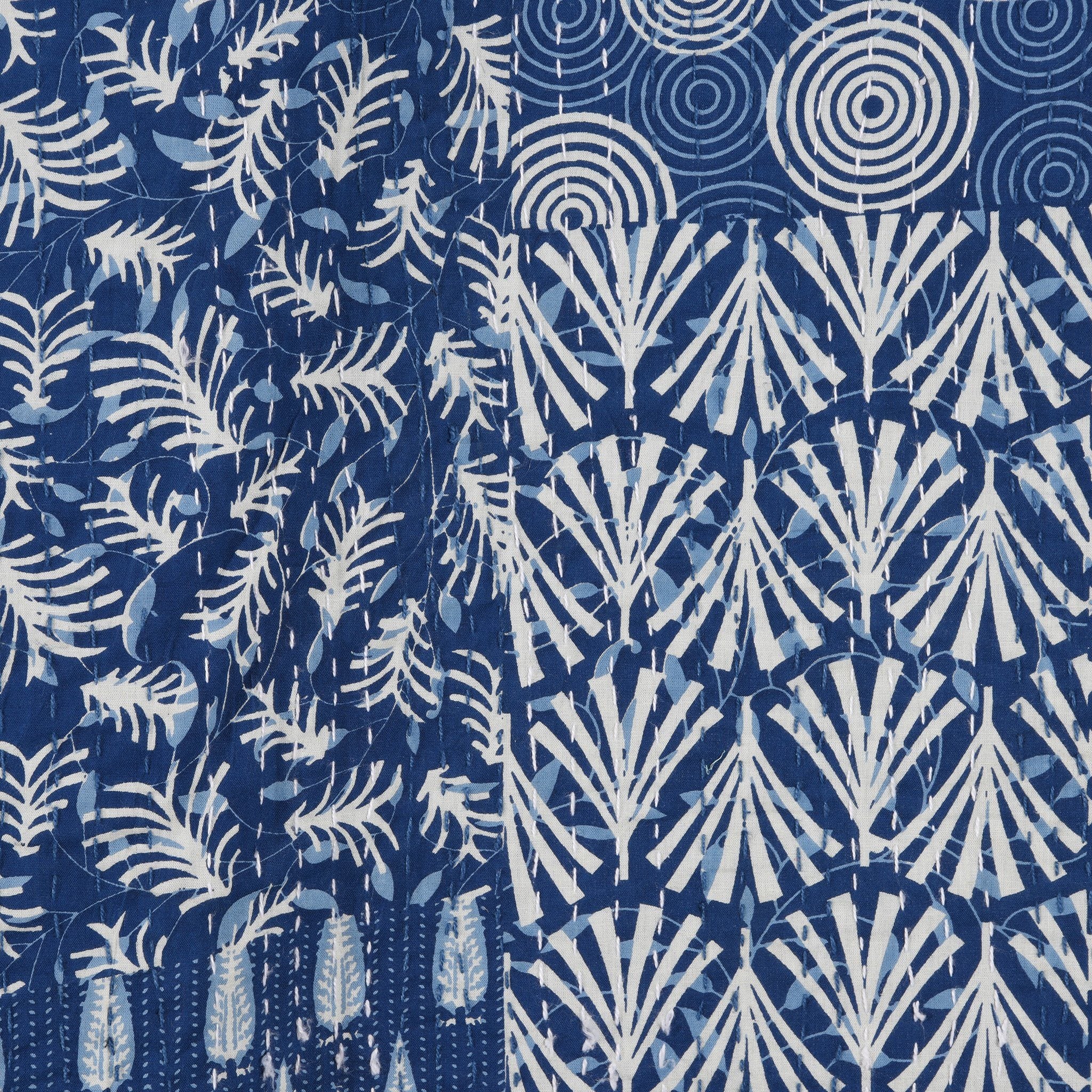 Indigo Cotton Bedcover / Throw - Image 4