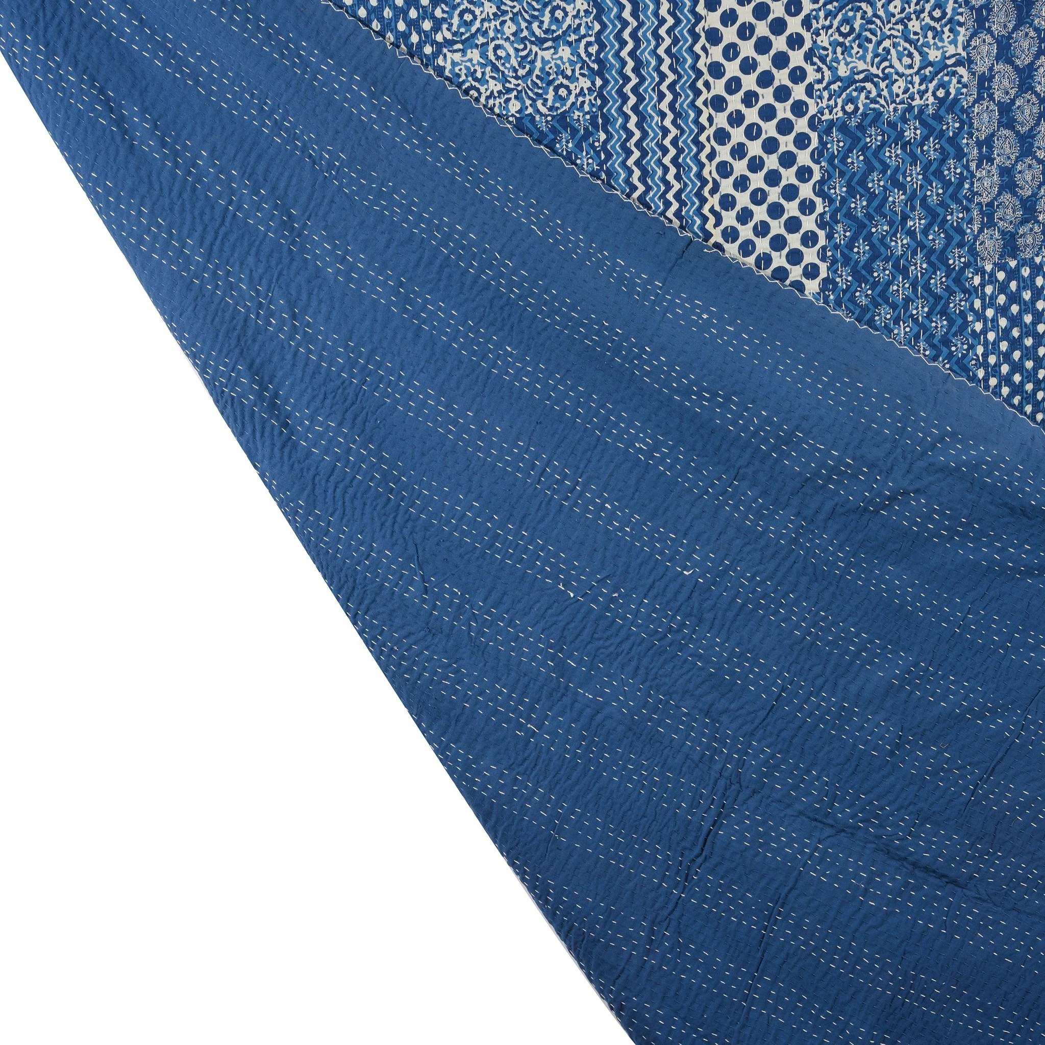 Indigo Cotton Bedcover / Throw - Image 5