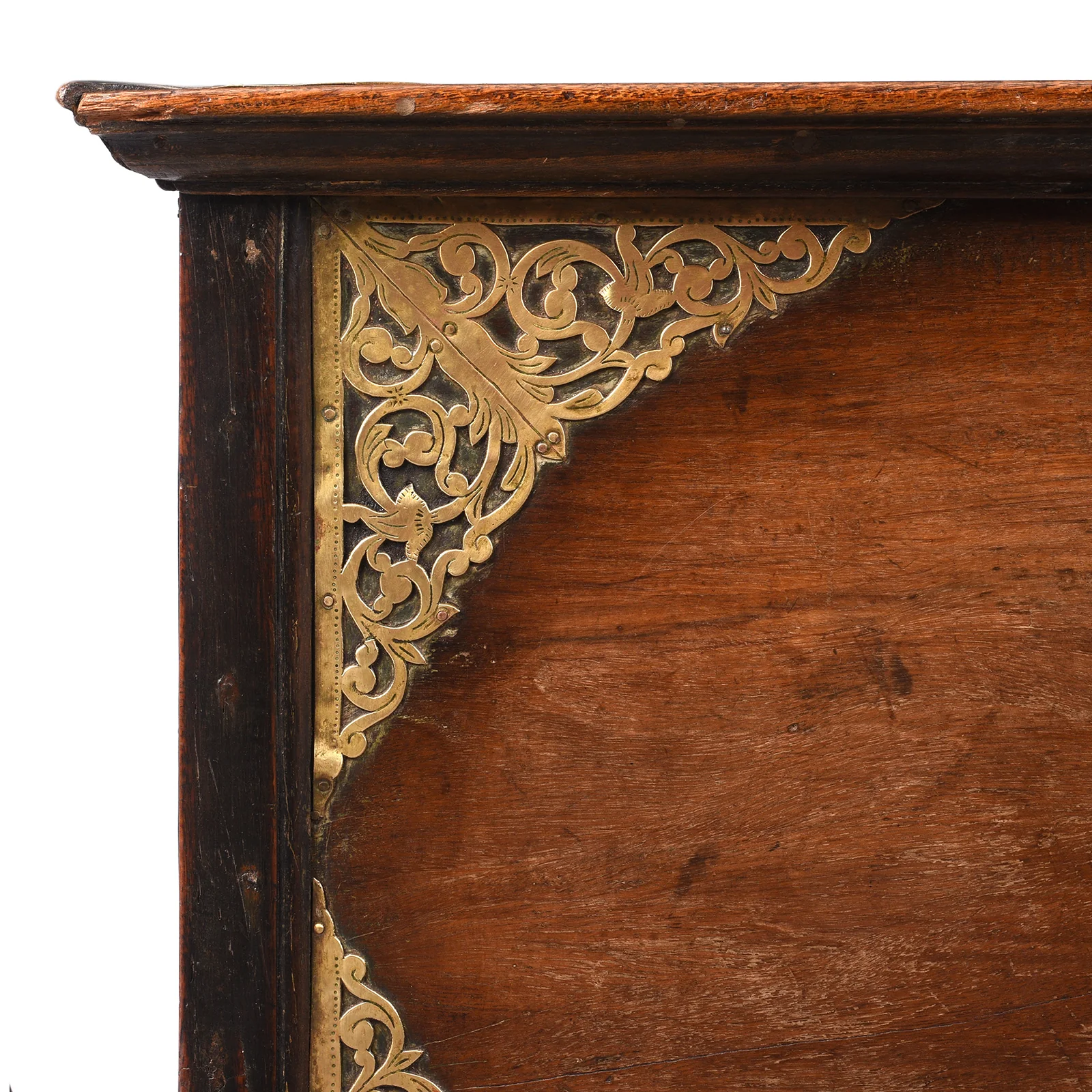 Dutch Colonial Jackfruit & Brass Chest From Ceylon/Sri-Lanka -18thC - Image 2