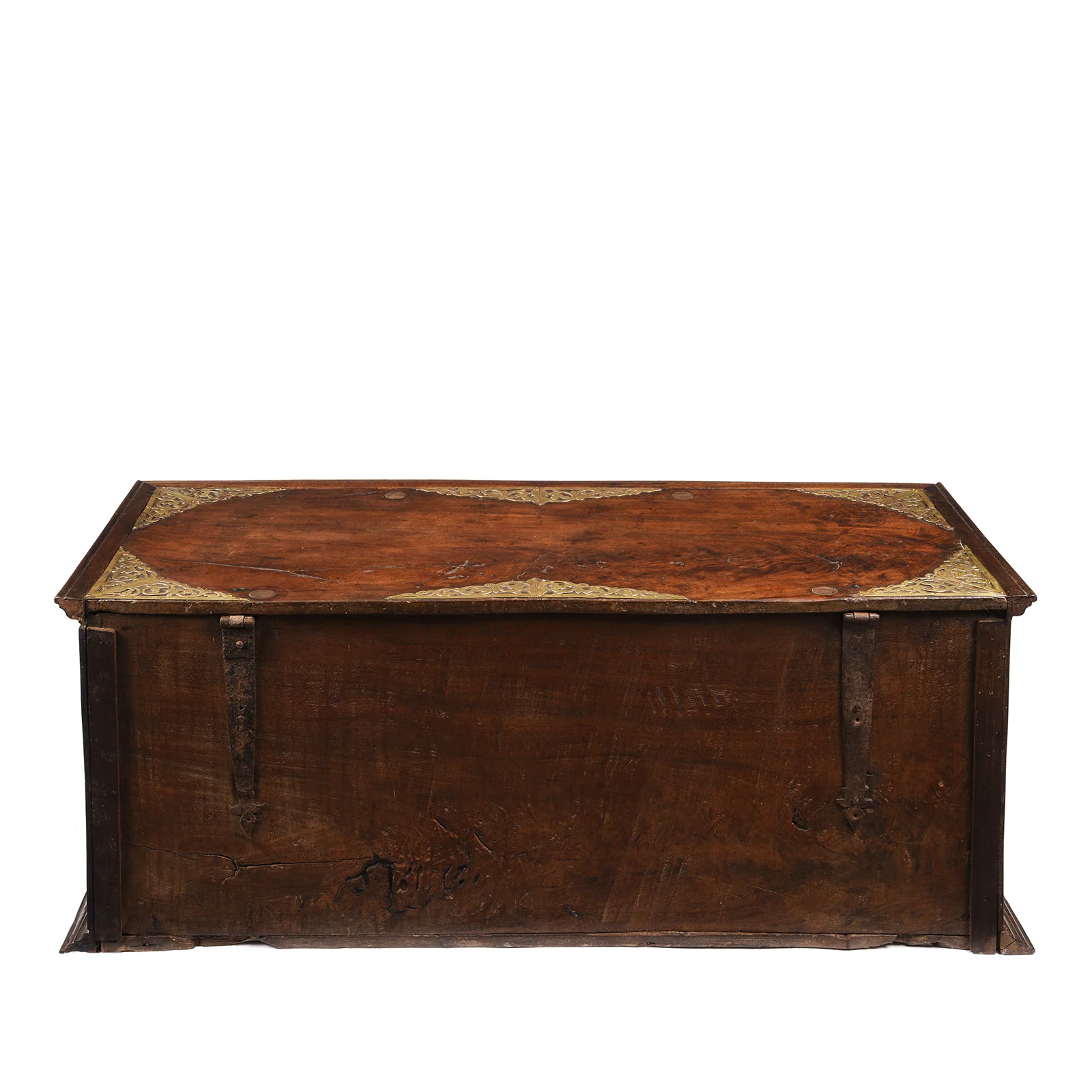 Dutch Colonial Jackfruit & Brass Chest From Ceylon/Sri-Lanka -18thC - Image 9