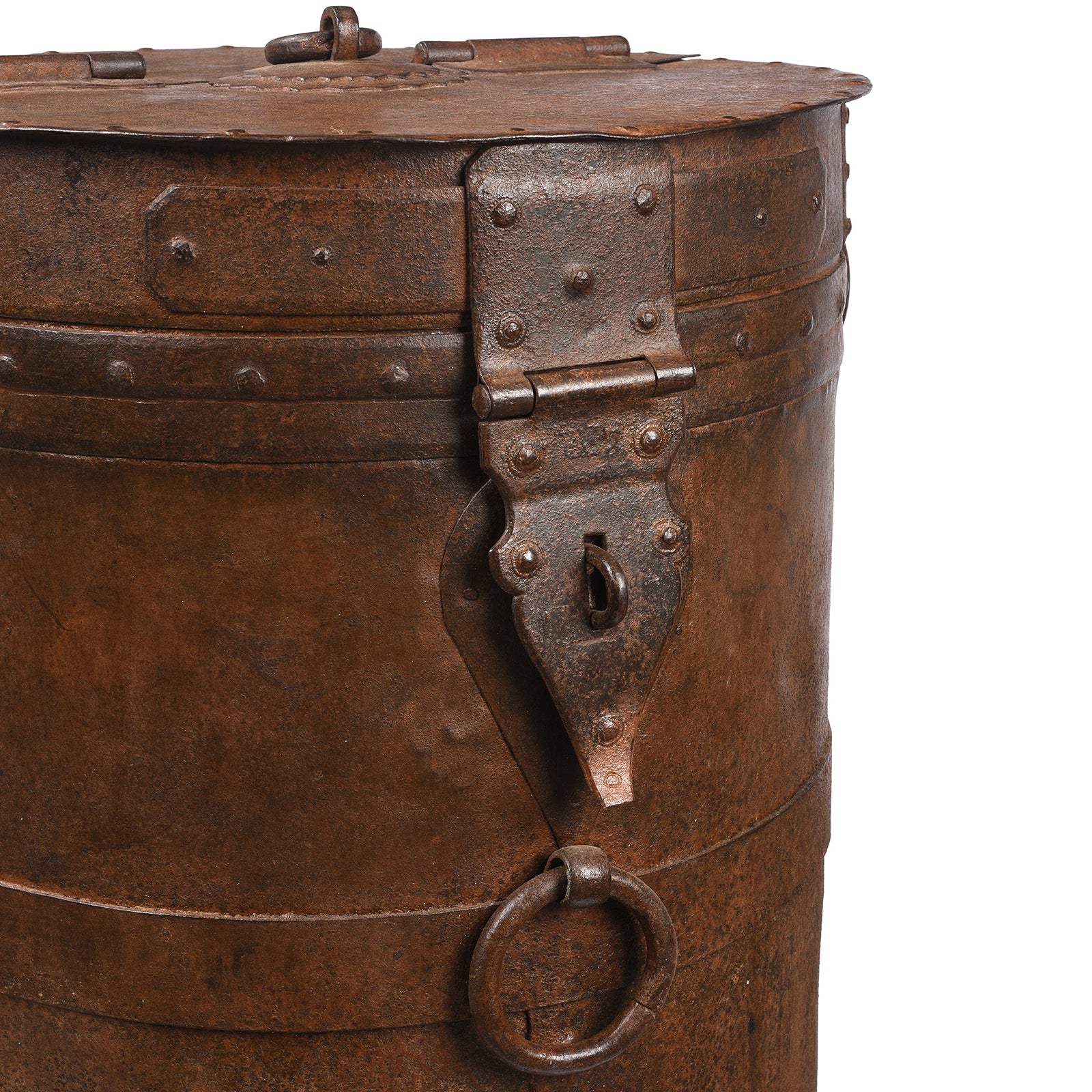 Iron Grain Storage Bin From Kutch - Ca 1920 - Image 2