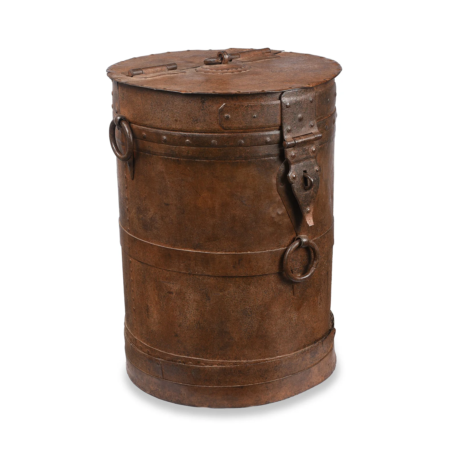 Iron Grain Storage Bin From Kutch - Ca 1920 - Image 3