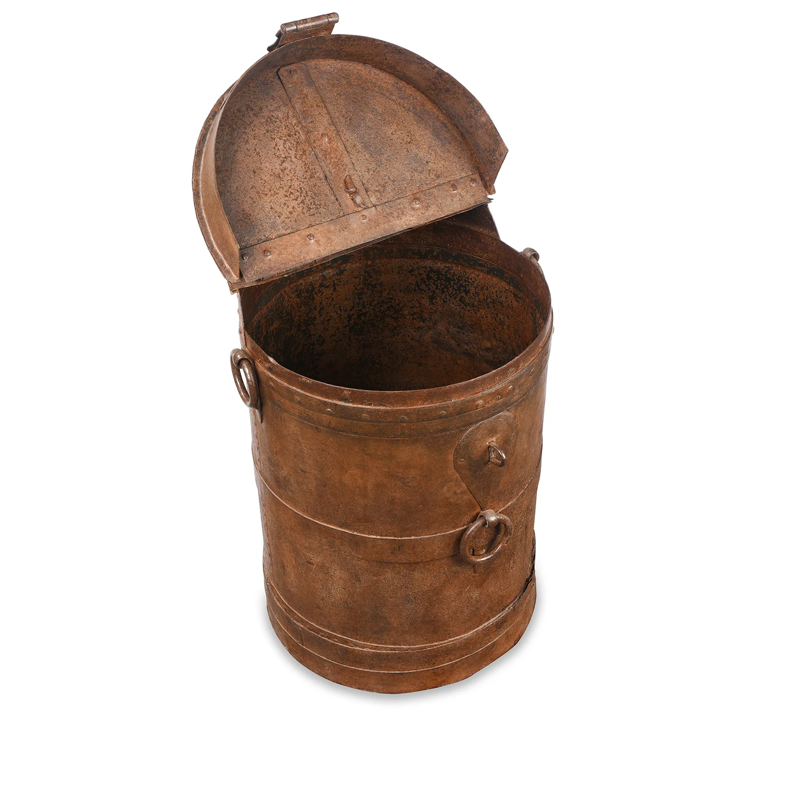 Iron Grain Storage Bin From Kutch - Ca 1920 - Image 4