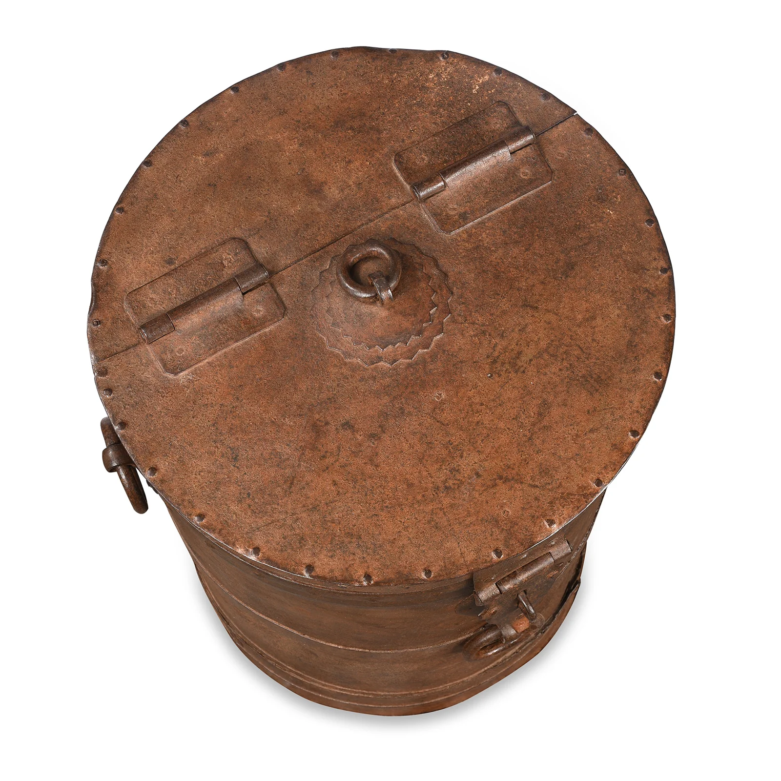 Iron Grain Storage Bin From Kutch - Ca 1920 - Image 5