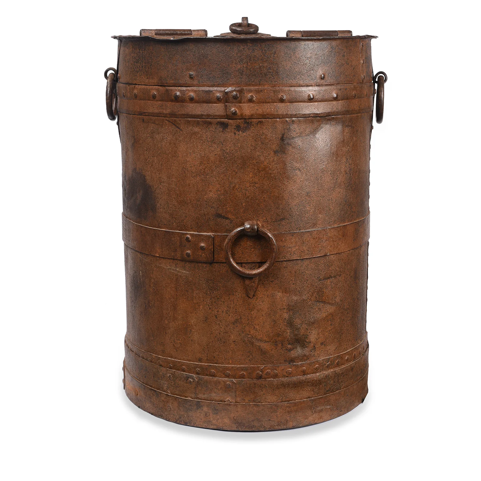 Iron Grain Storage Bin From Kutch - Ca 1920 - Image 6