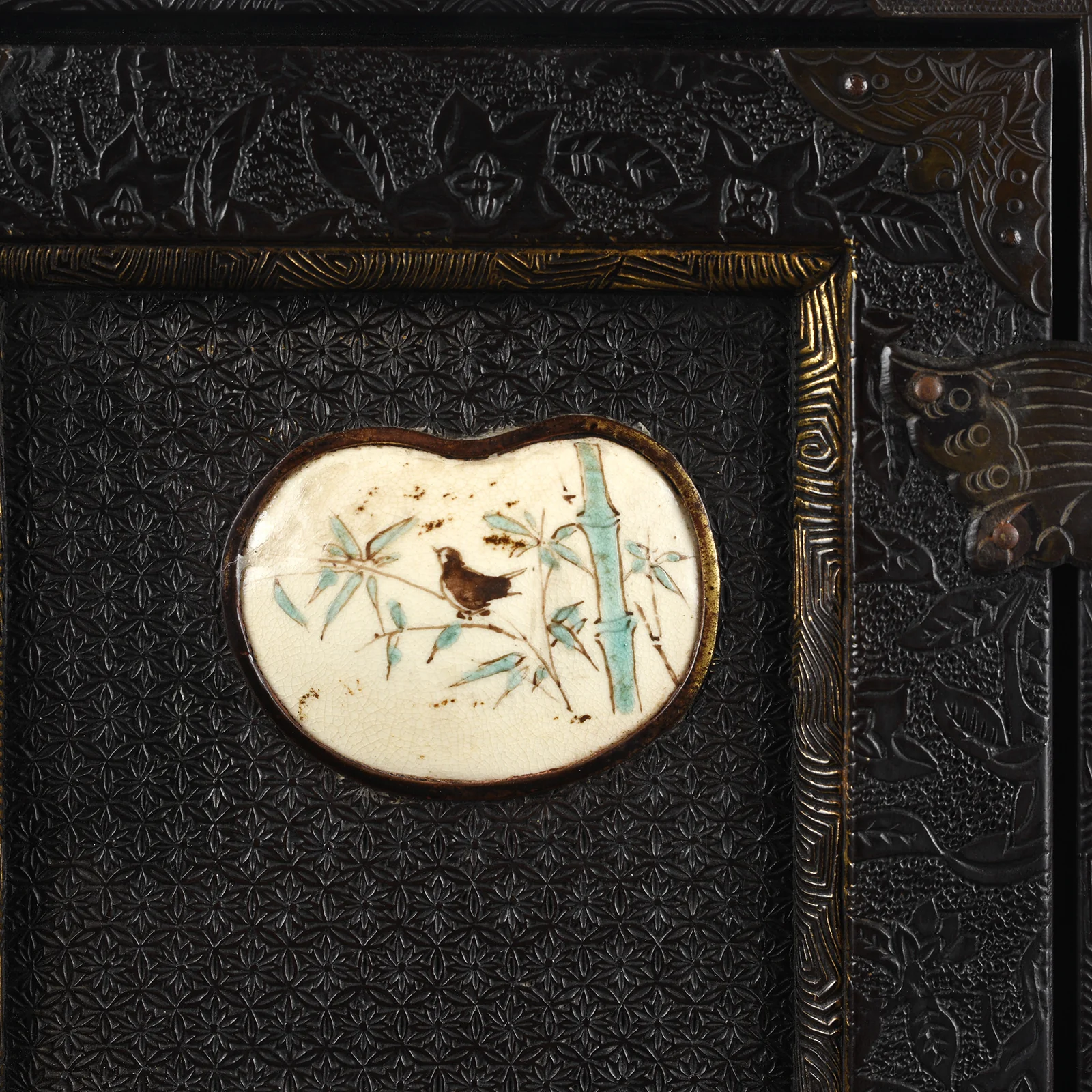 Japanese Black Lacquer Kodansu Jewellery Cabinet - Meiji Period - Image 8